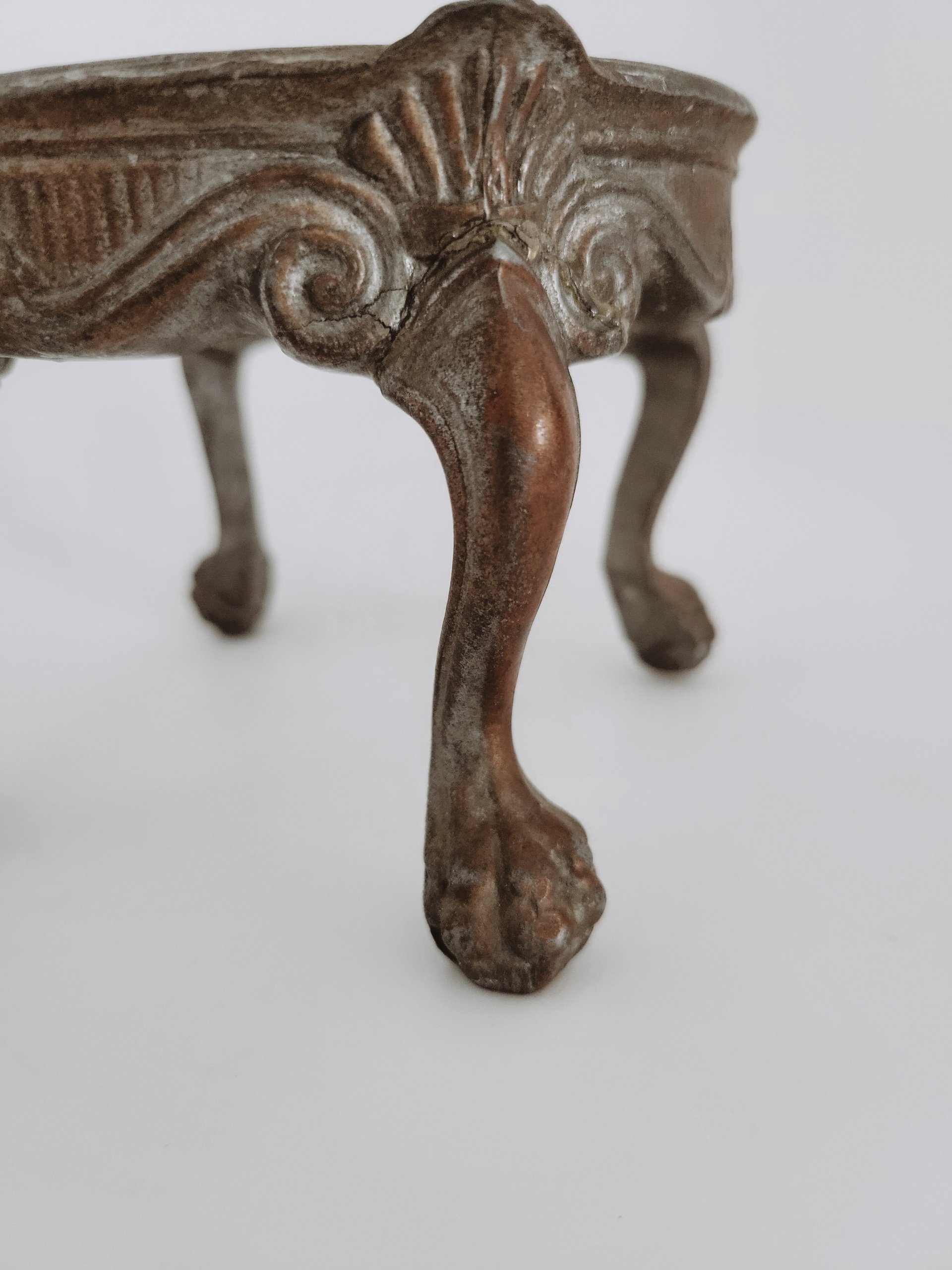 Antique Victorian Cast Metal Stand — view 4