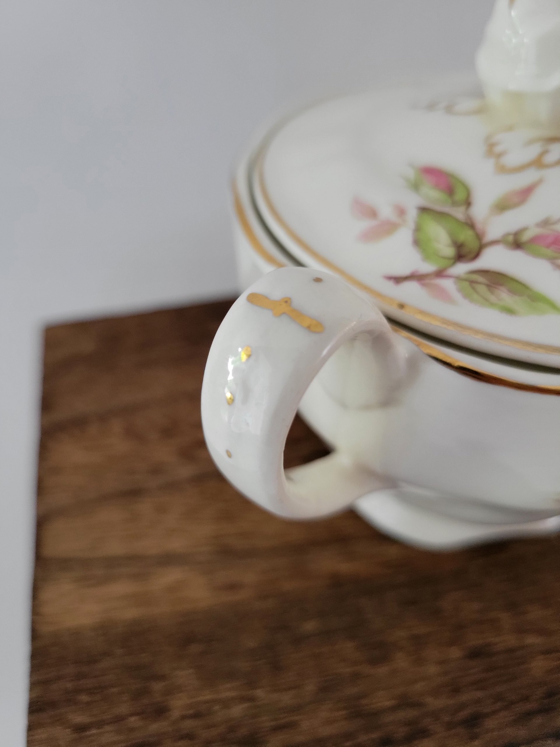 Vintage Grindley Lidded Sugar Bowl — view 3