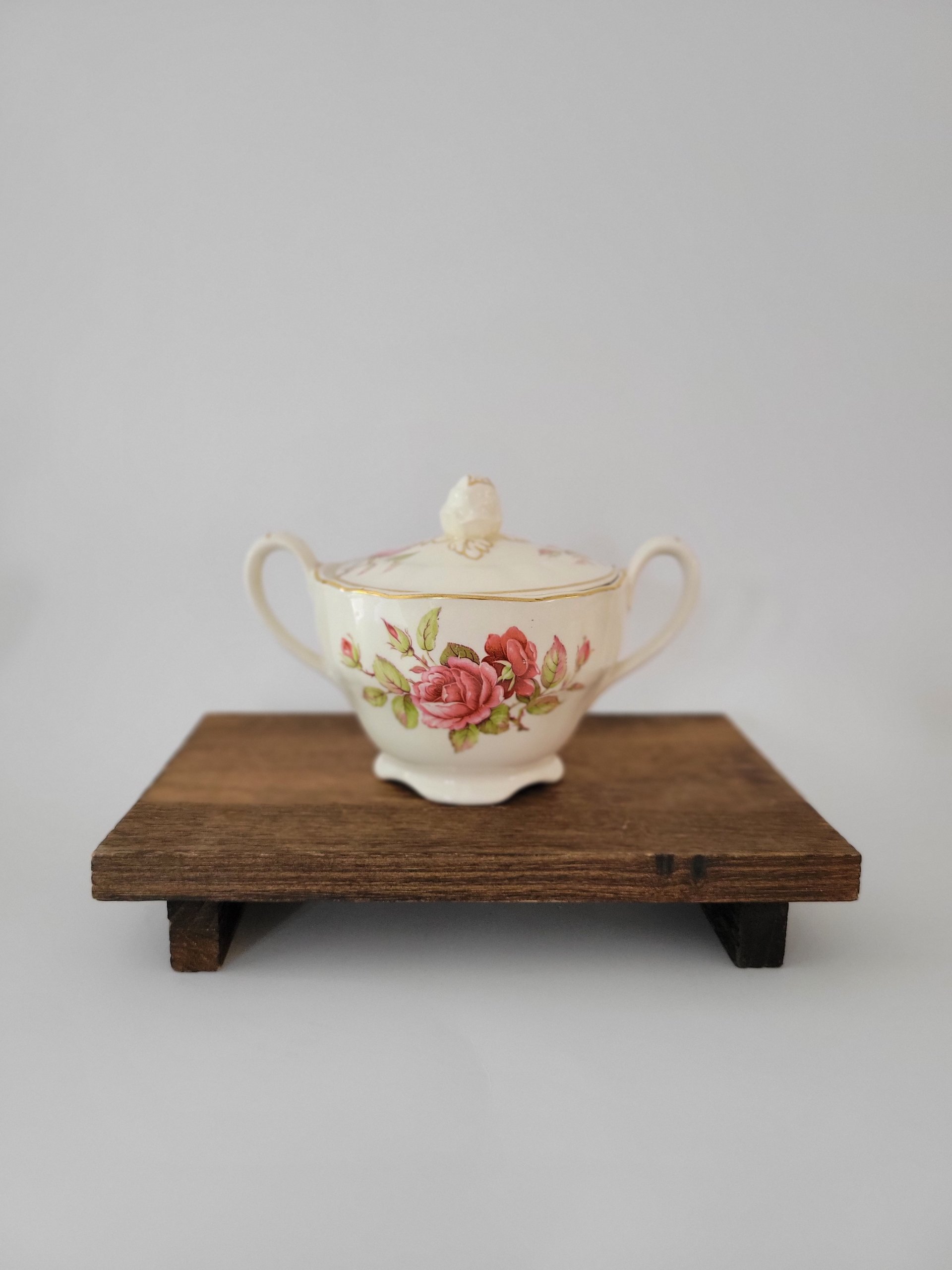 Vintage Grindley Lidded Sugar Bowl — view 5