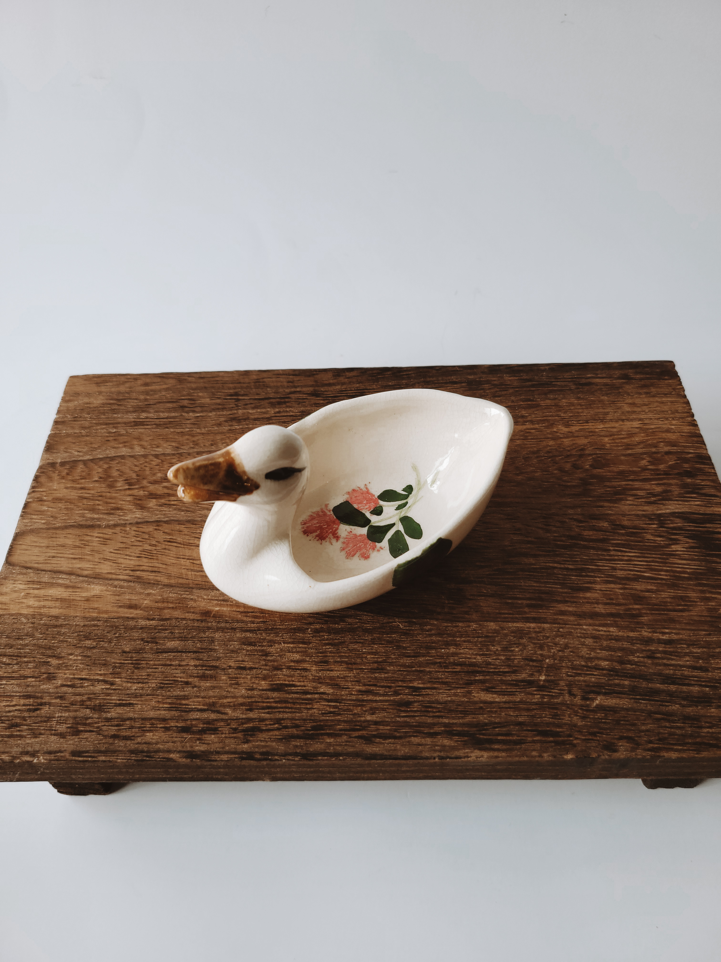 Handpainted Duck Trinket Dish