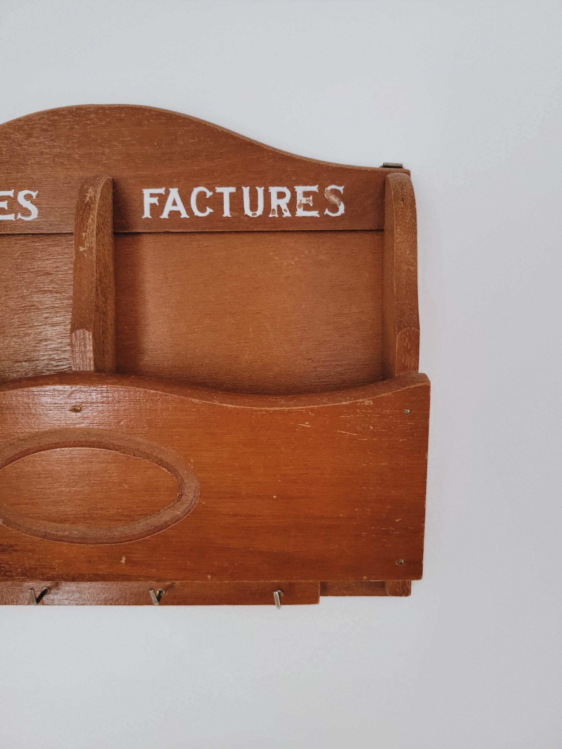 Vintage Wooden Mail Sorter — view 3
