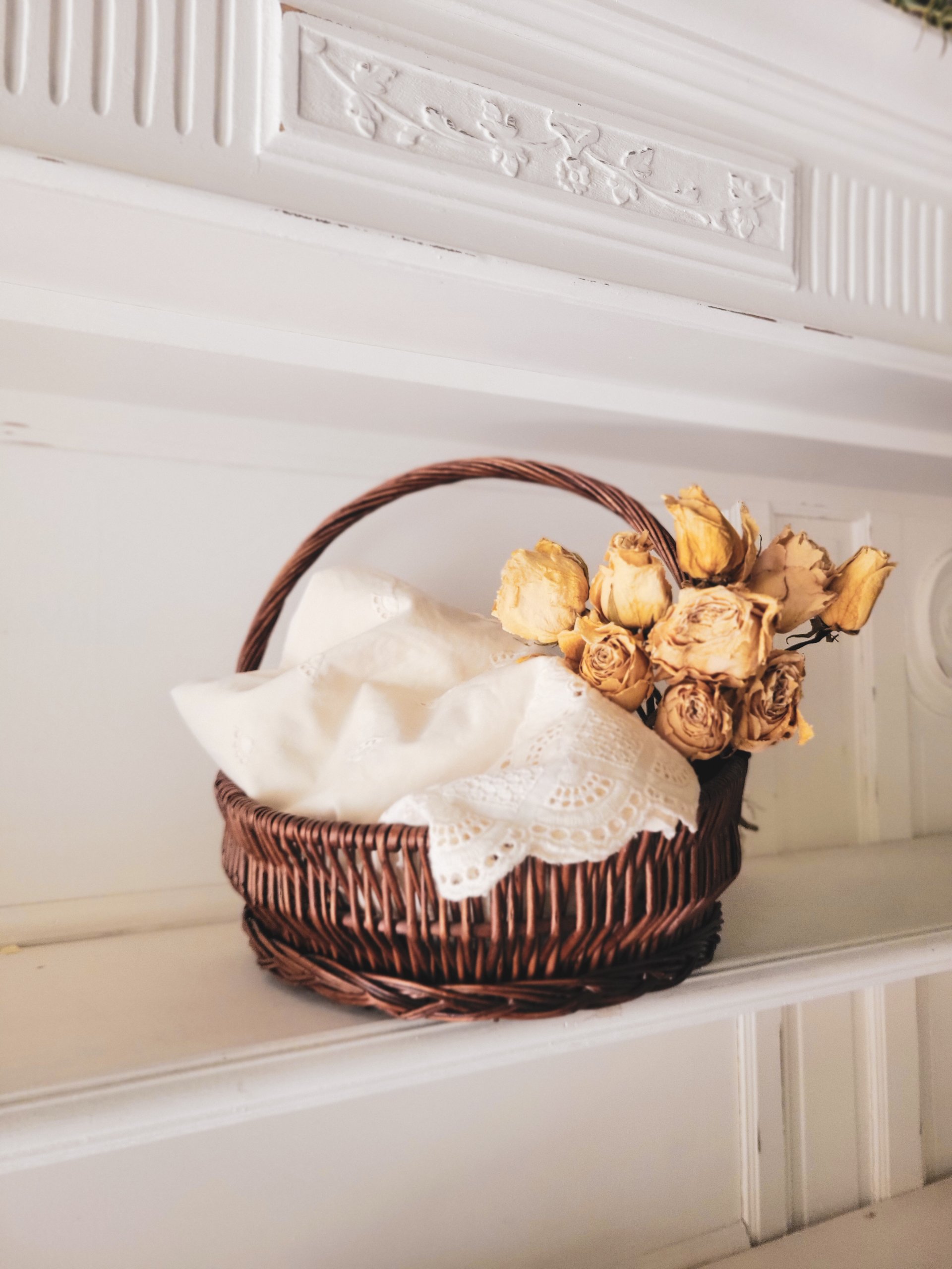 Wicker Gathering Basket