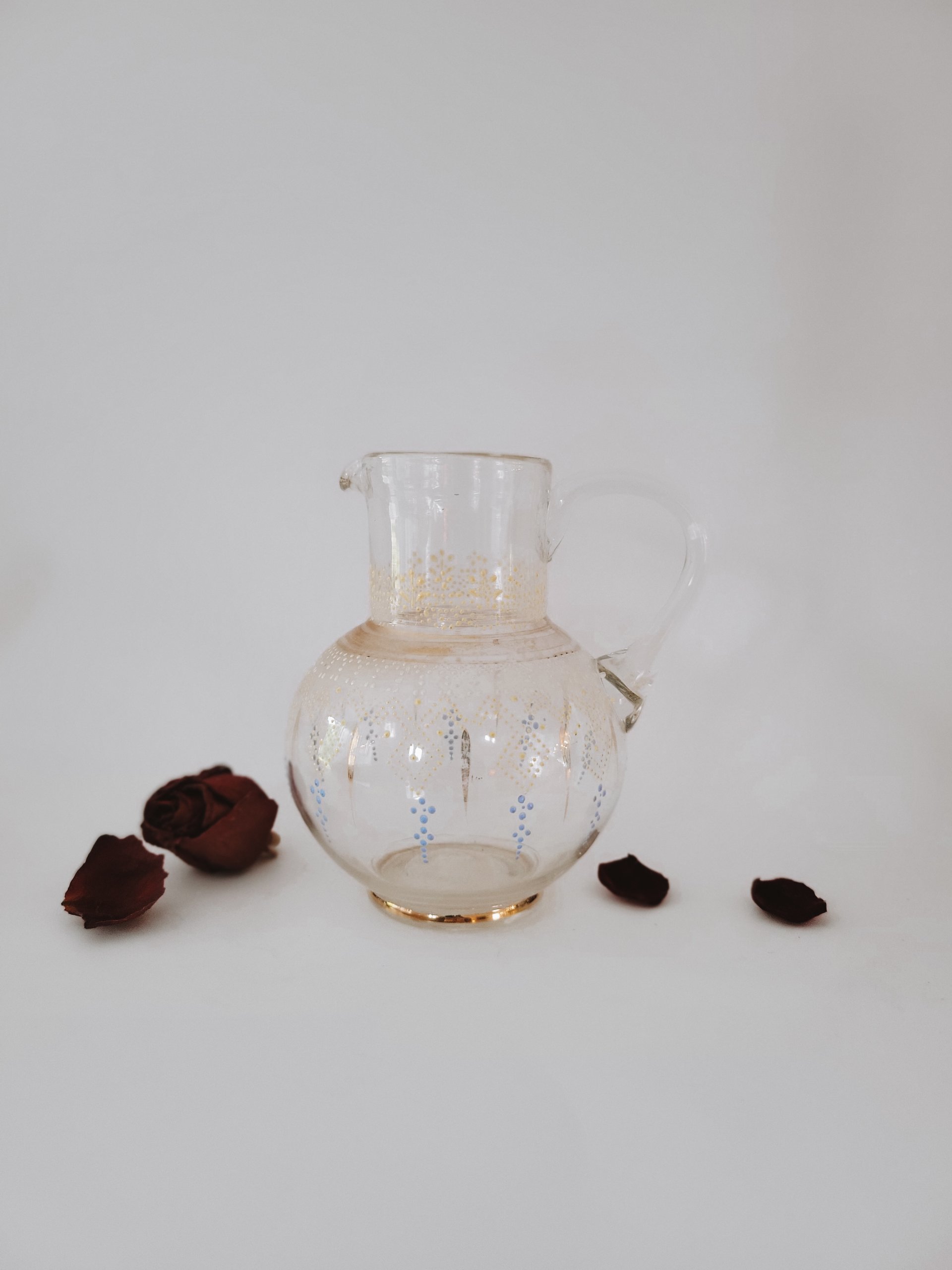 Antique Victorian Glass Pitcher