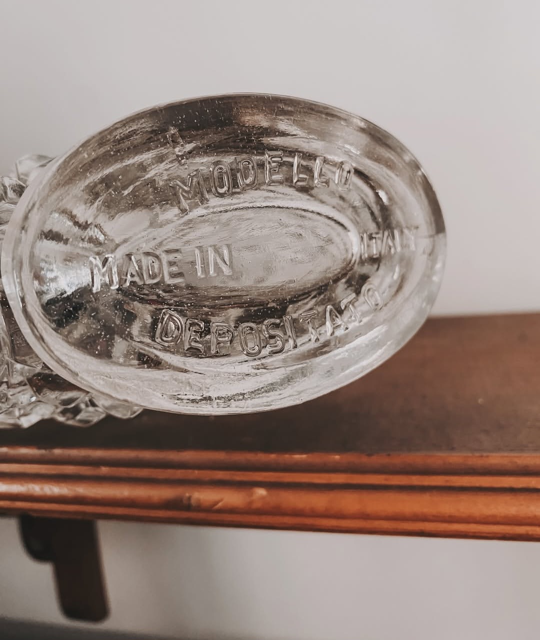 Vintage Italian Glass Decanter — view 3