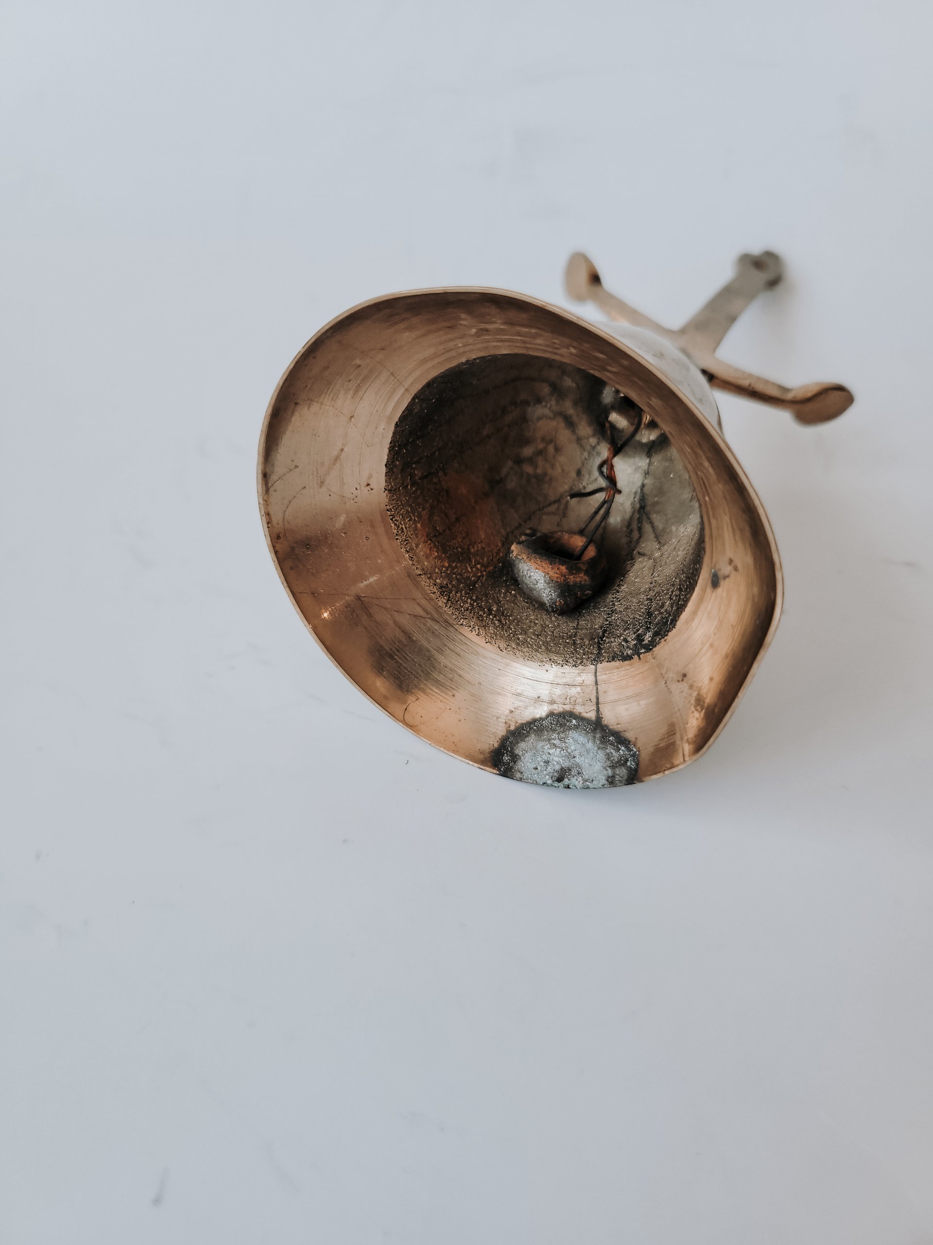 Brass Anchor Hand Bell — view 3