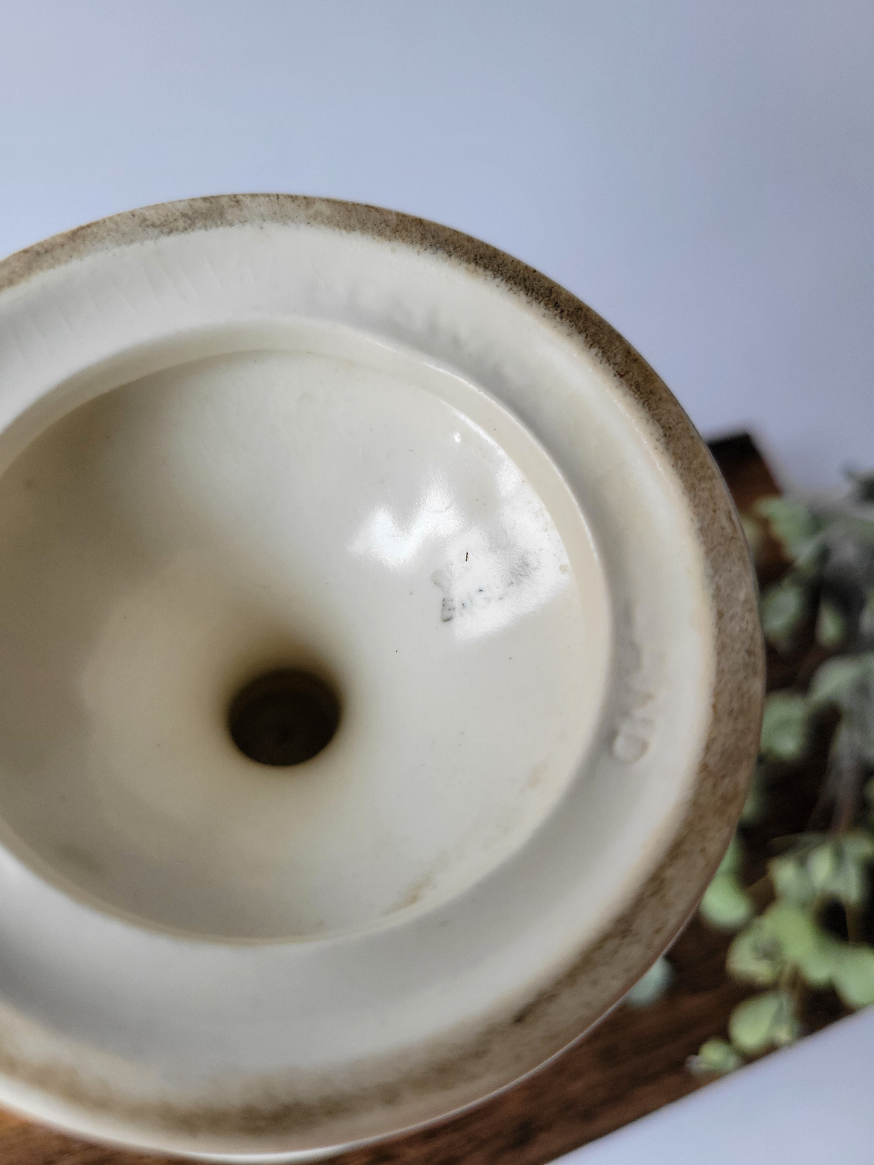 Vintage Beswick Moonstone Urn Vase — view 5