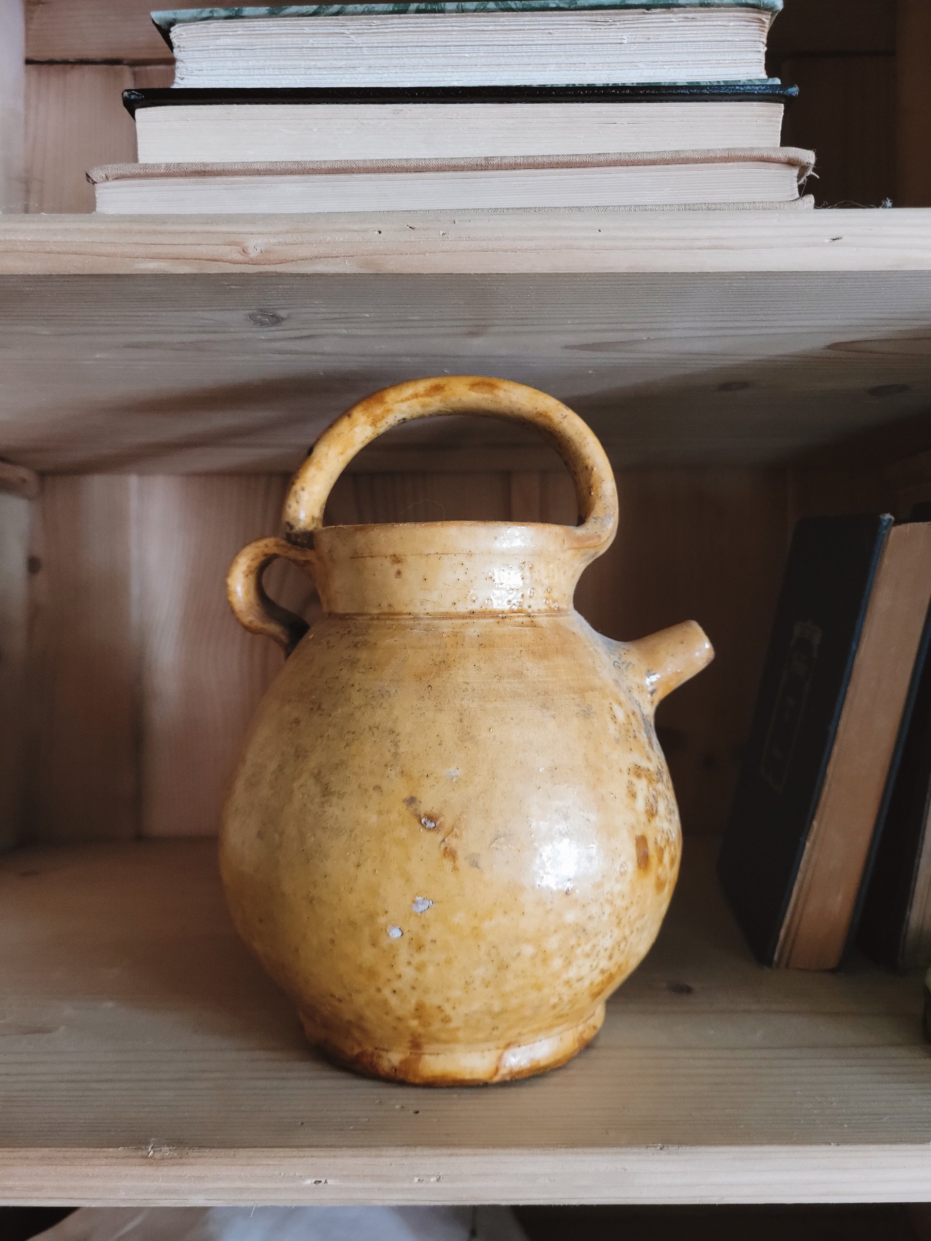 Antique French Gargoullette Earthenware Vessel