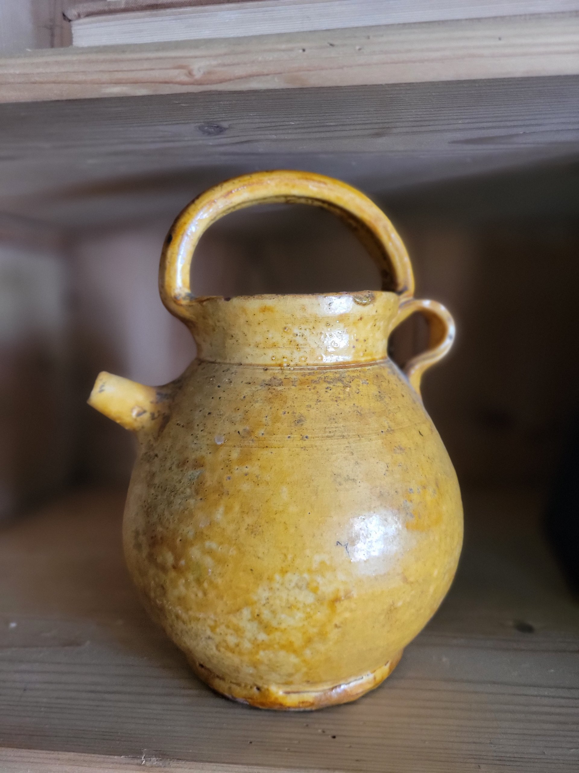 Antique French Gargoullette Earthenware Vessel — view 3