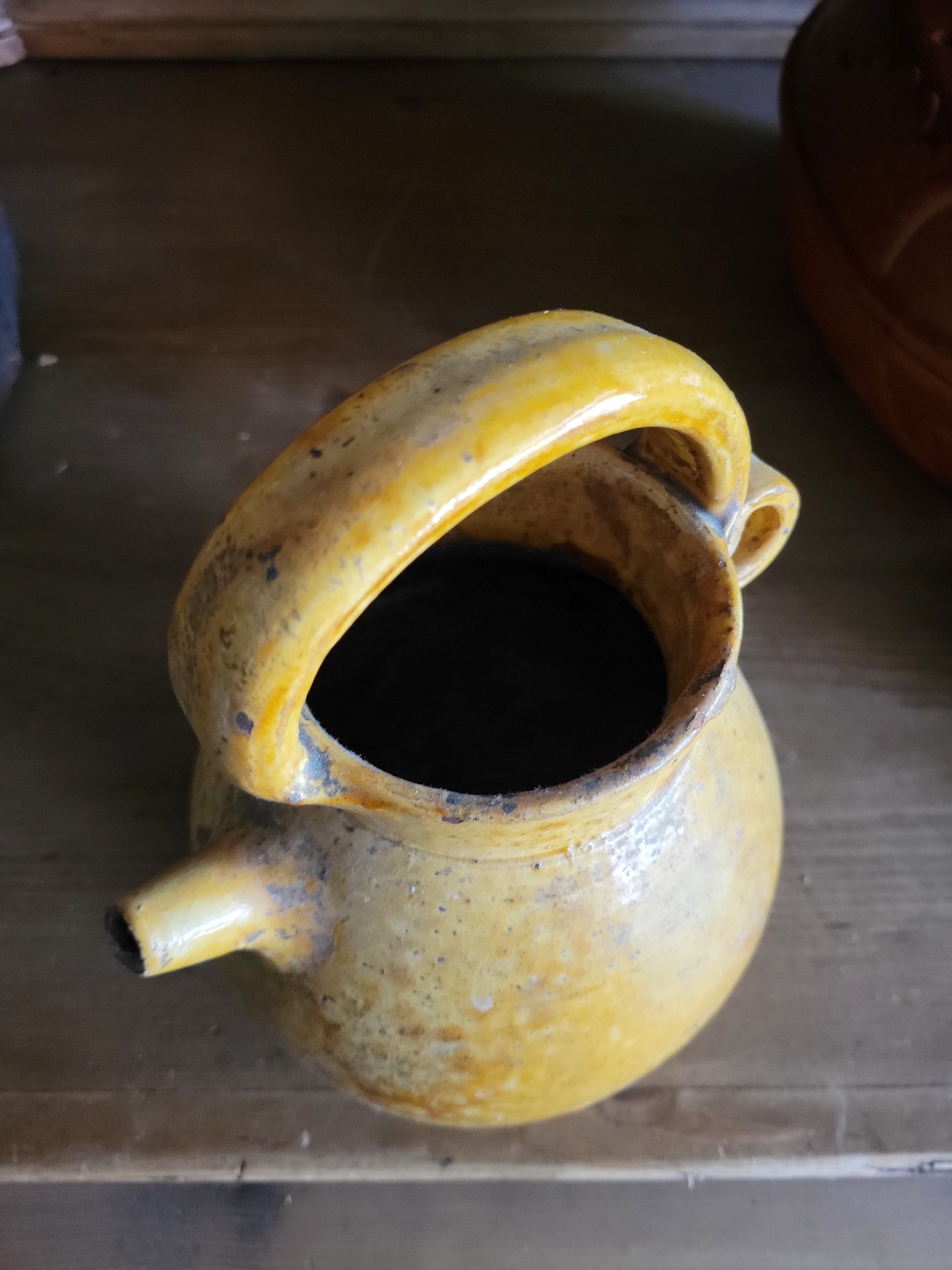 Antique French Gargoullette Earthenware Vessel — view 5