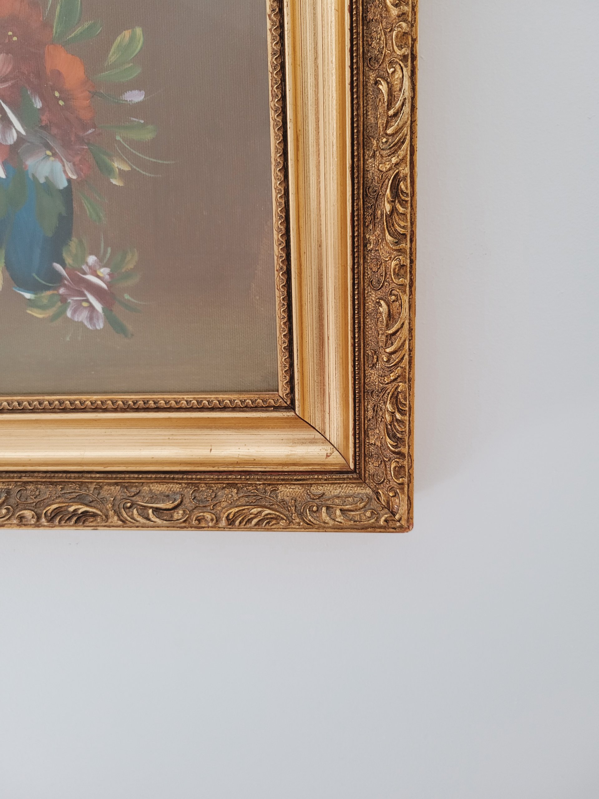 Large Framed Italian Oil on Board — view 3
