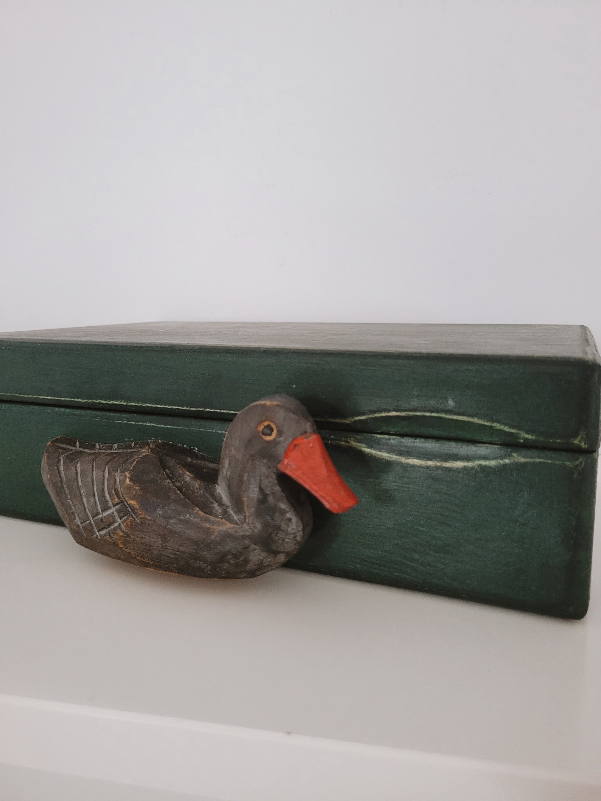 Rustic Wood Duck Tea Box — view 2