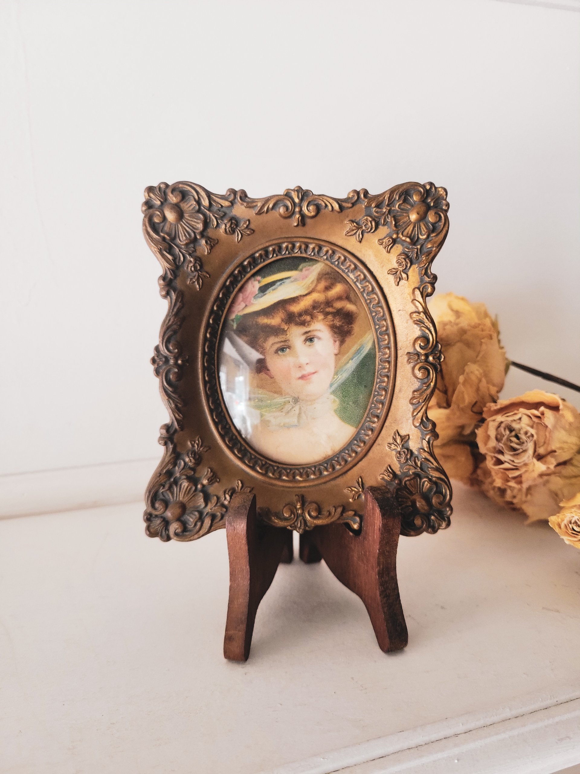 Vintage Ornate Framed Portrait