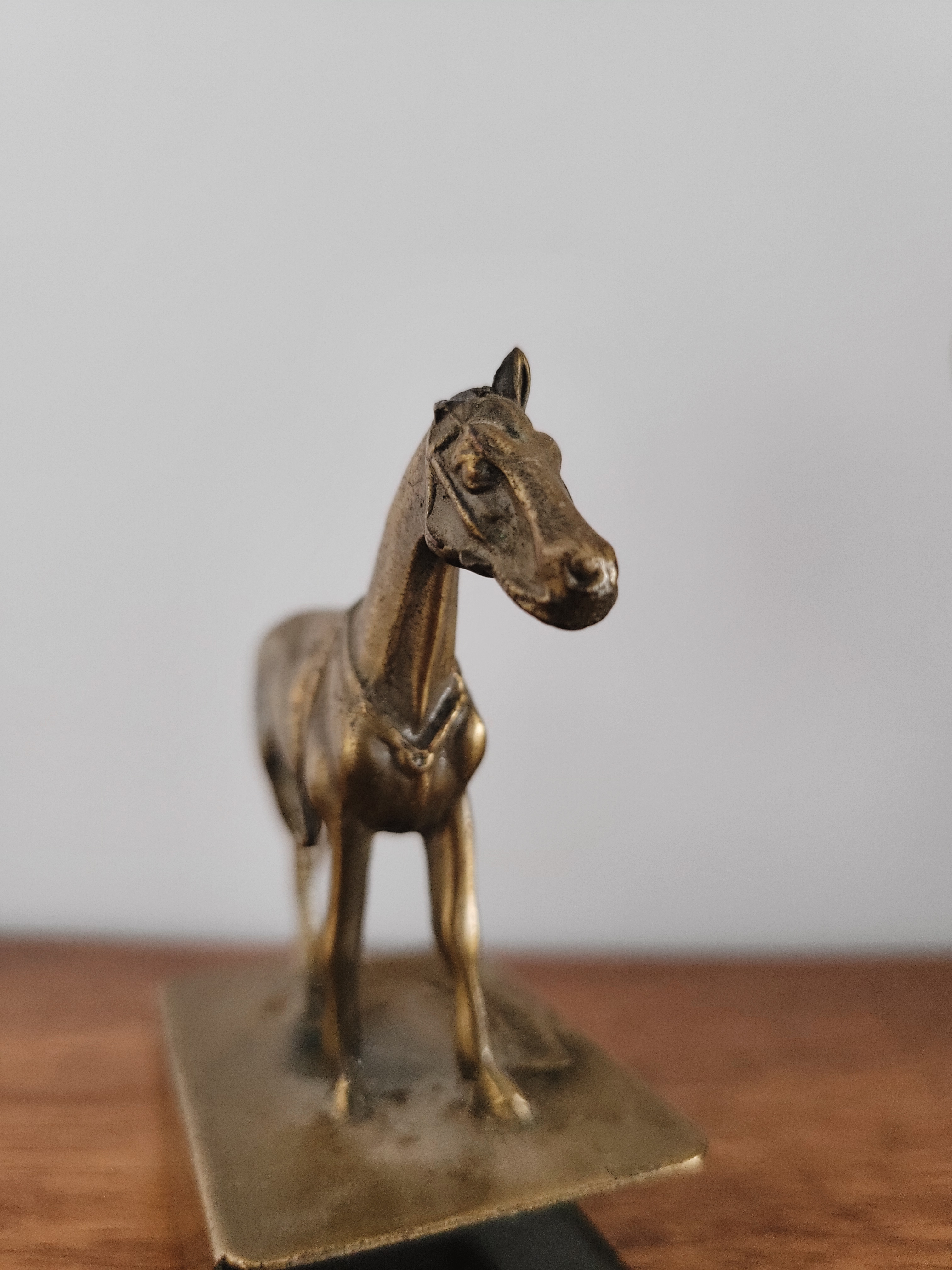 Brass Horse Matchbox Holder — view 3
