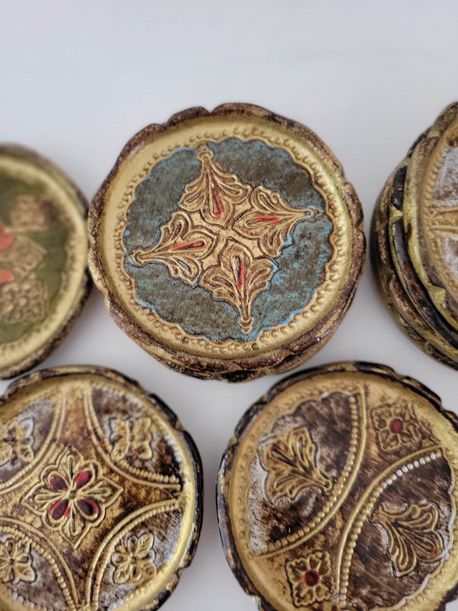 Italian Florentine Coasters — view 2