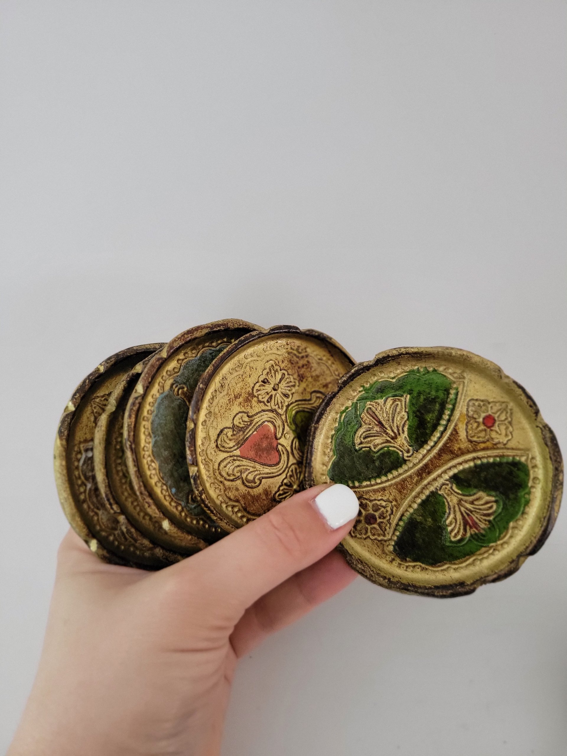 Italian Florentine Coasters — view 3