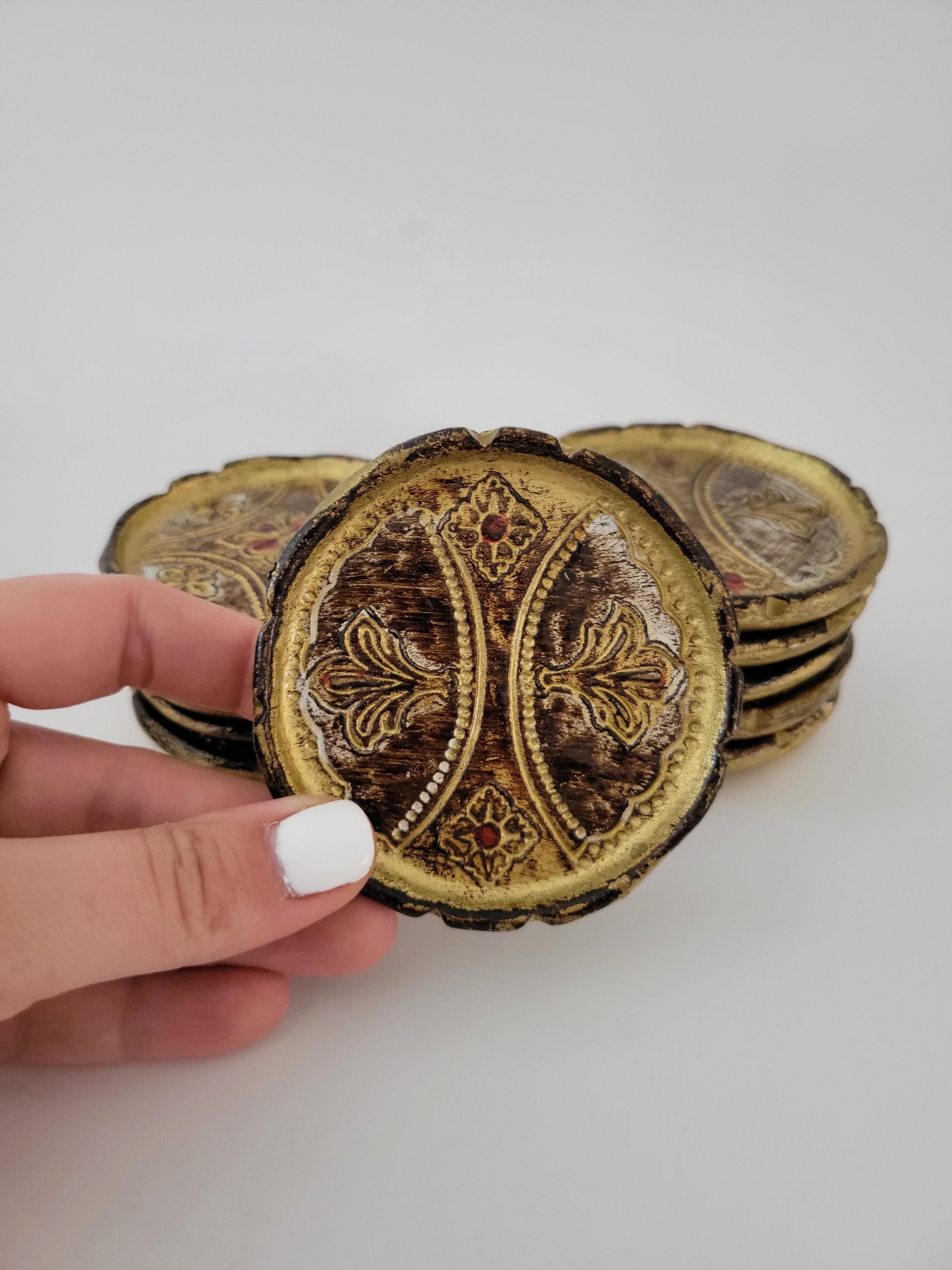 Italian Florentine Coasters — view 5