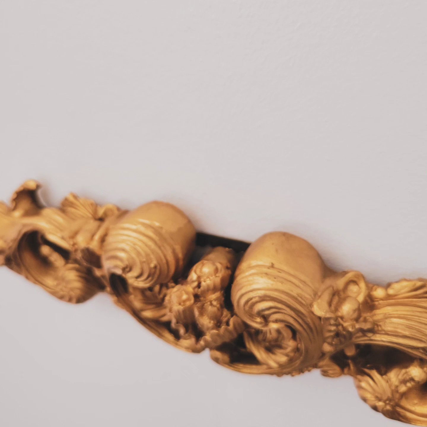 Ornate Gold Acanthus Wall Pediment — view 2