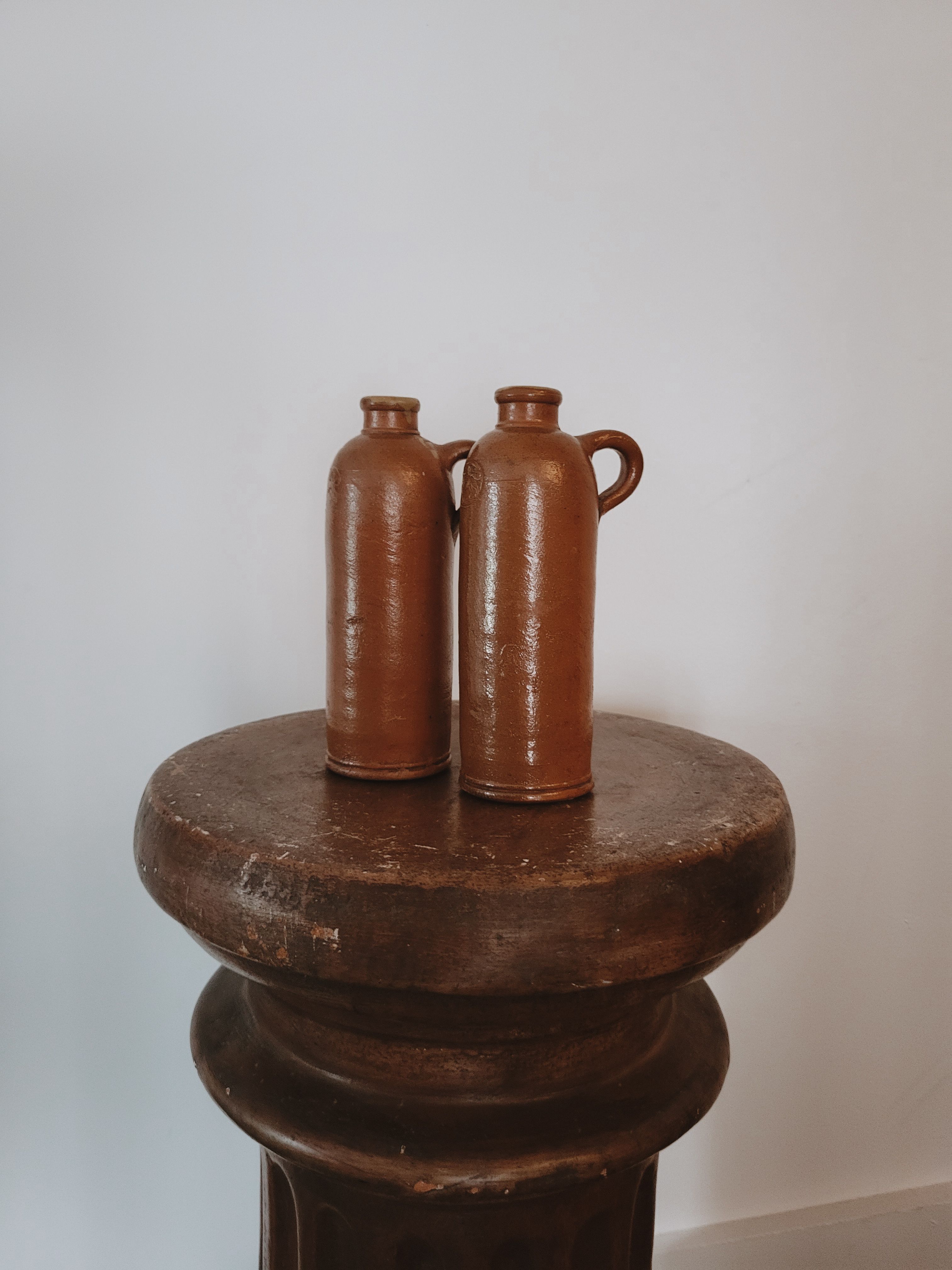 Pair of Vintage German Stoneware Jugs