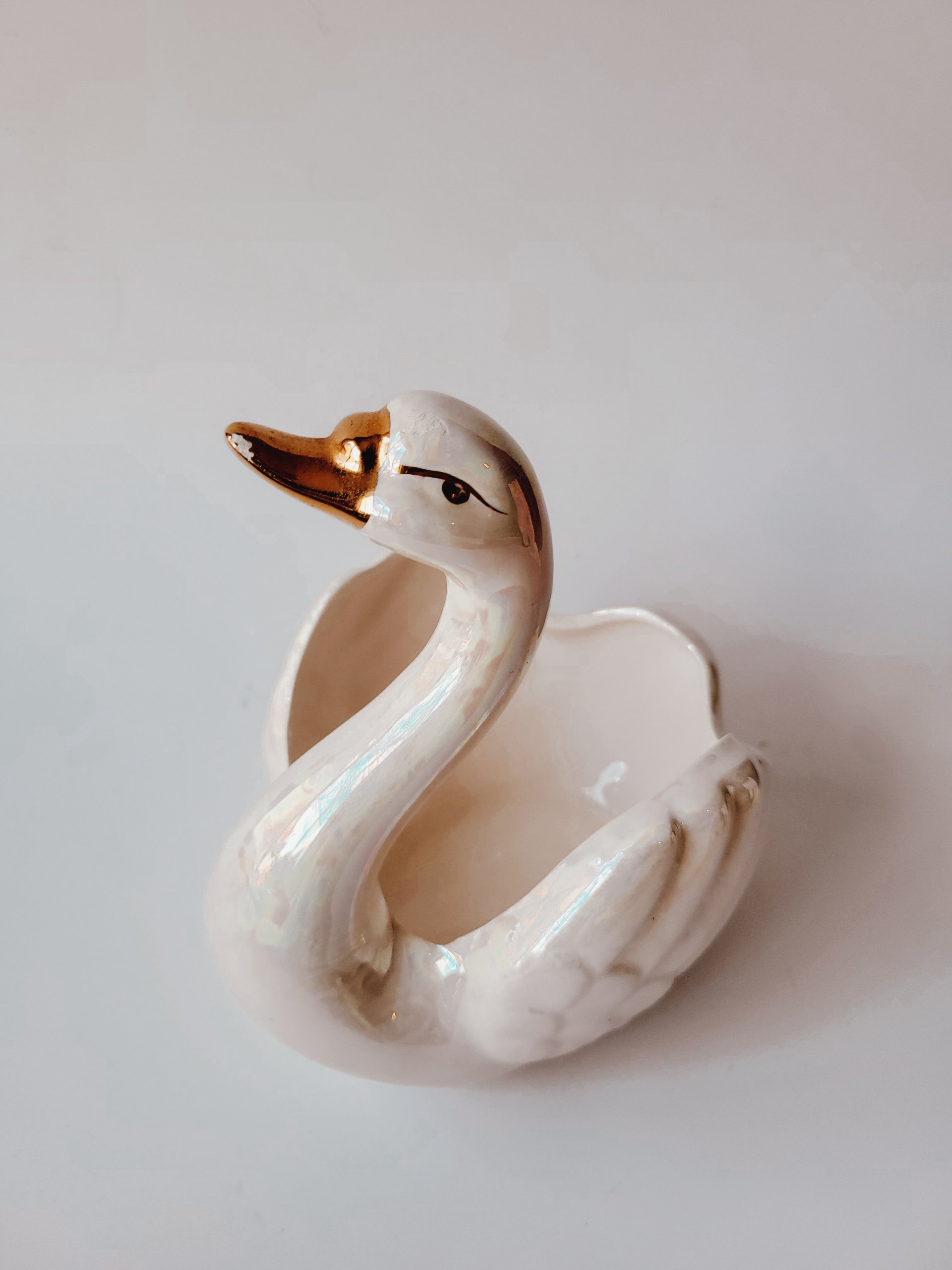 Iridescent Swan Dish — view 2