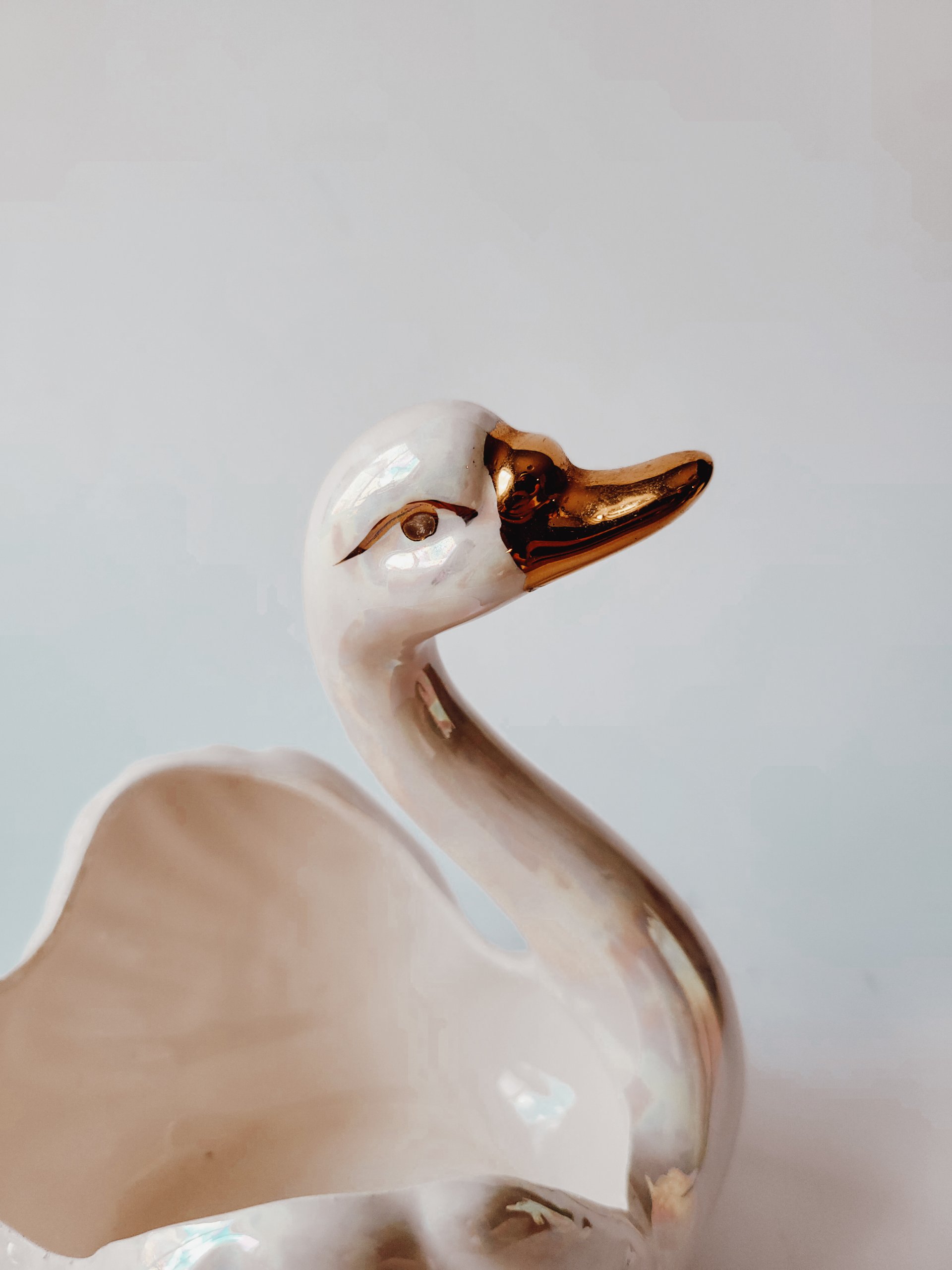 Iridescent Swan Dish — view 3