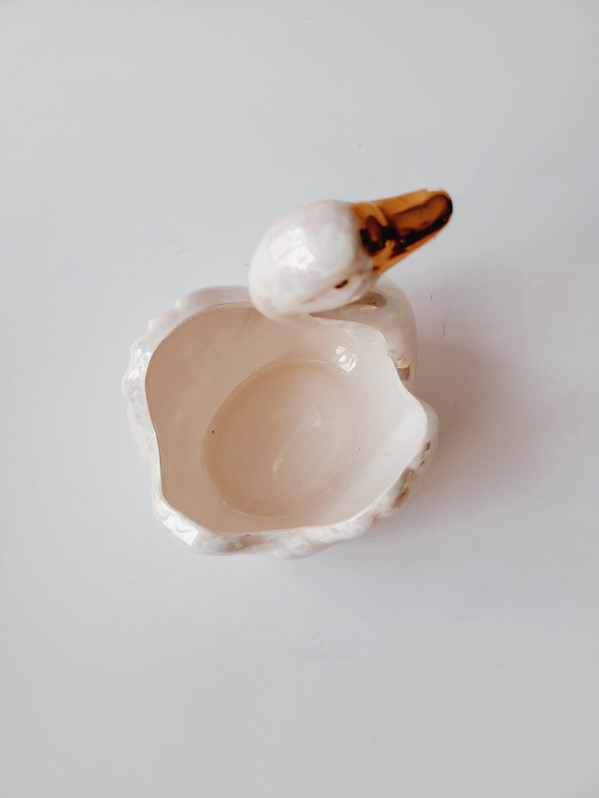 Iridescent Swan Dish — view 4