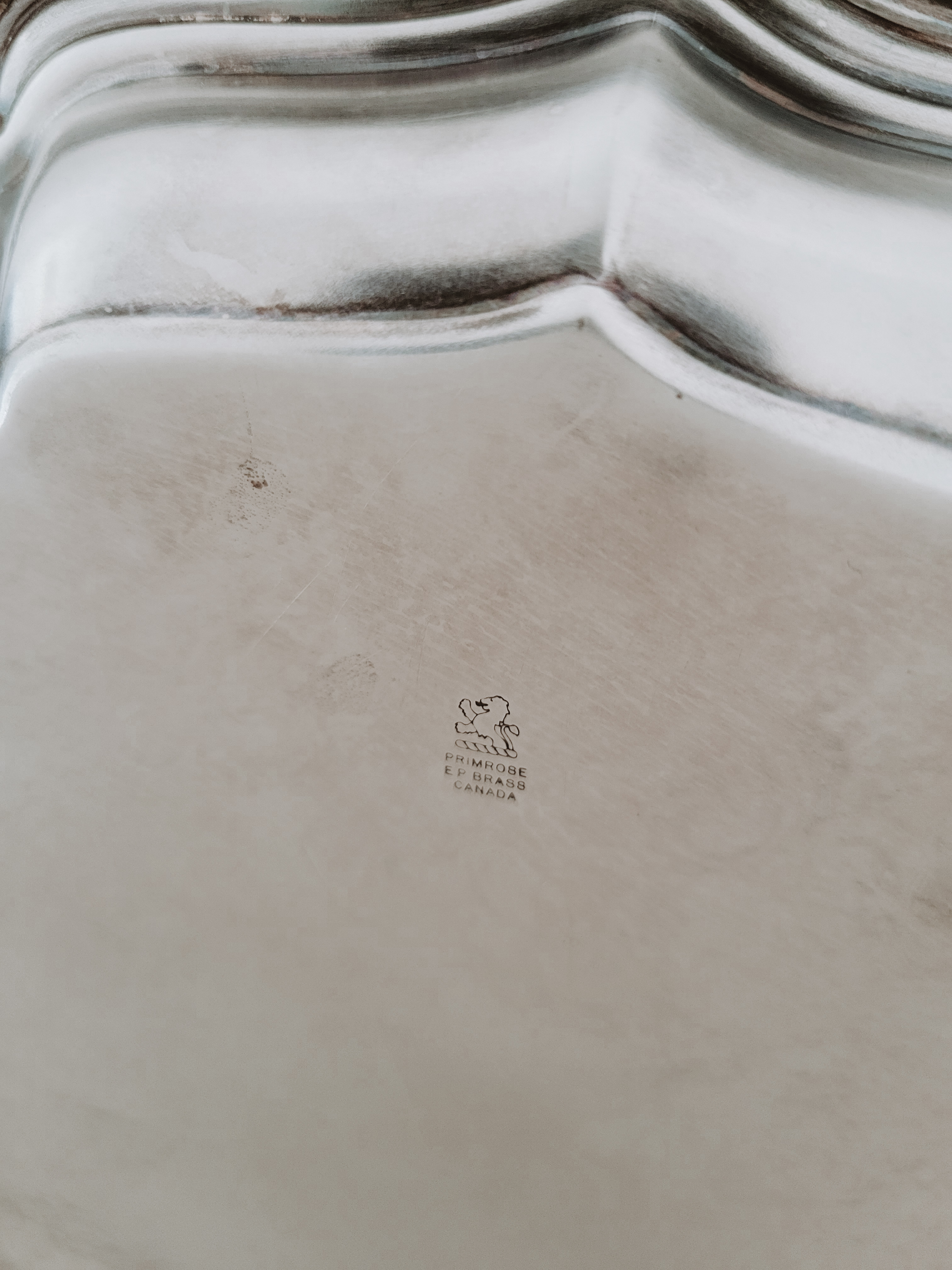 Vintage Silver 'Primrose' Plate — view 4