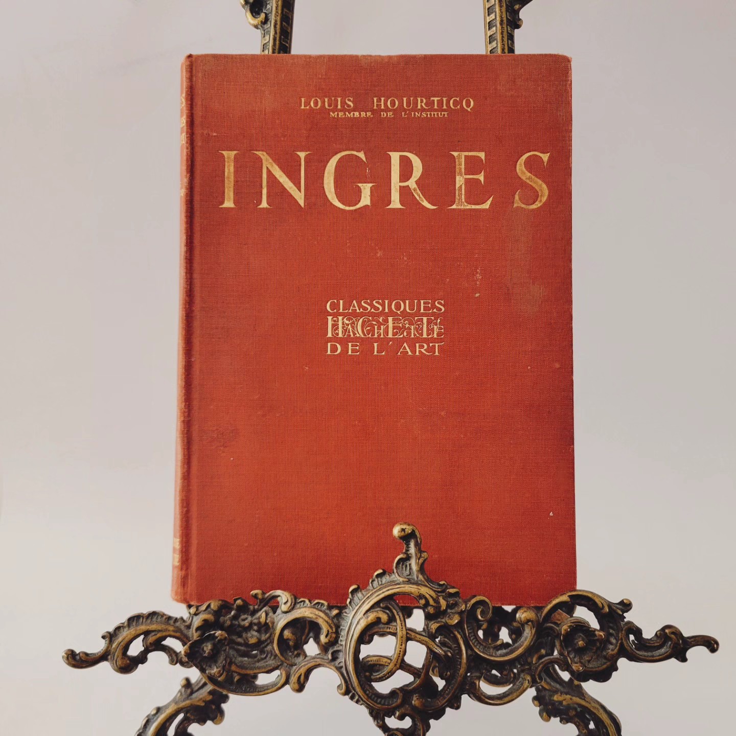 Vintage Illustrated French Art Book 'Ingres'