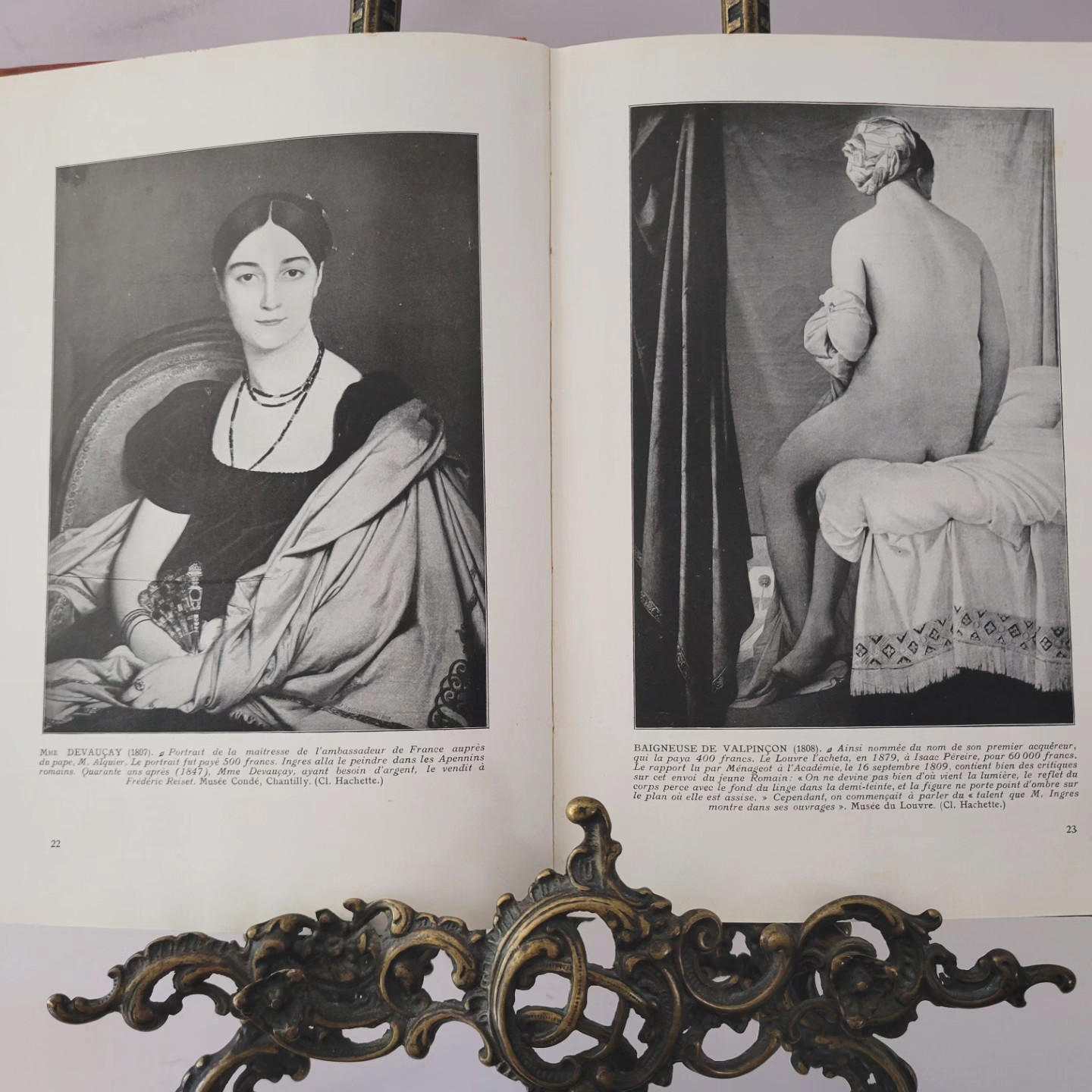 Vintage Illustrated French Art Book 'Ingres' — view 4