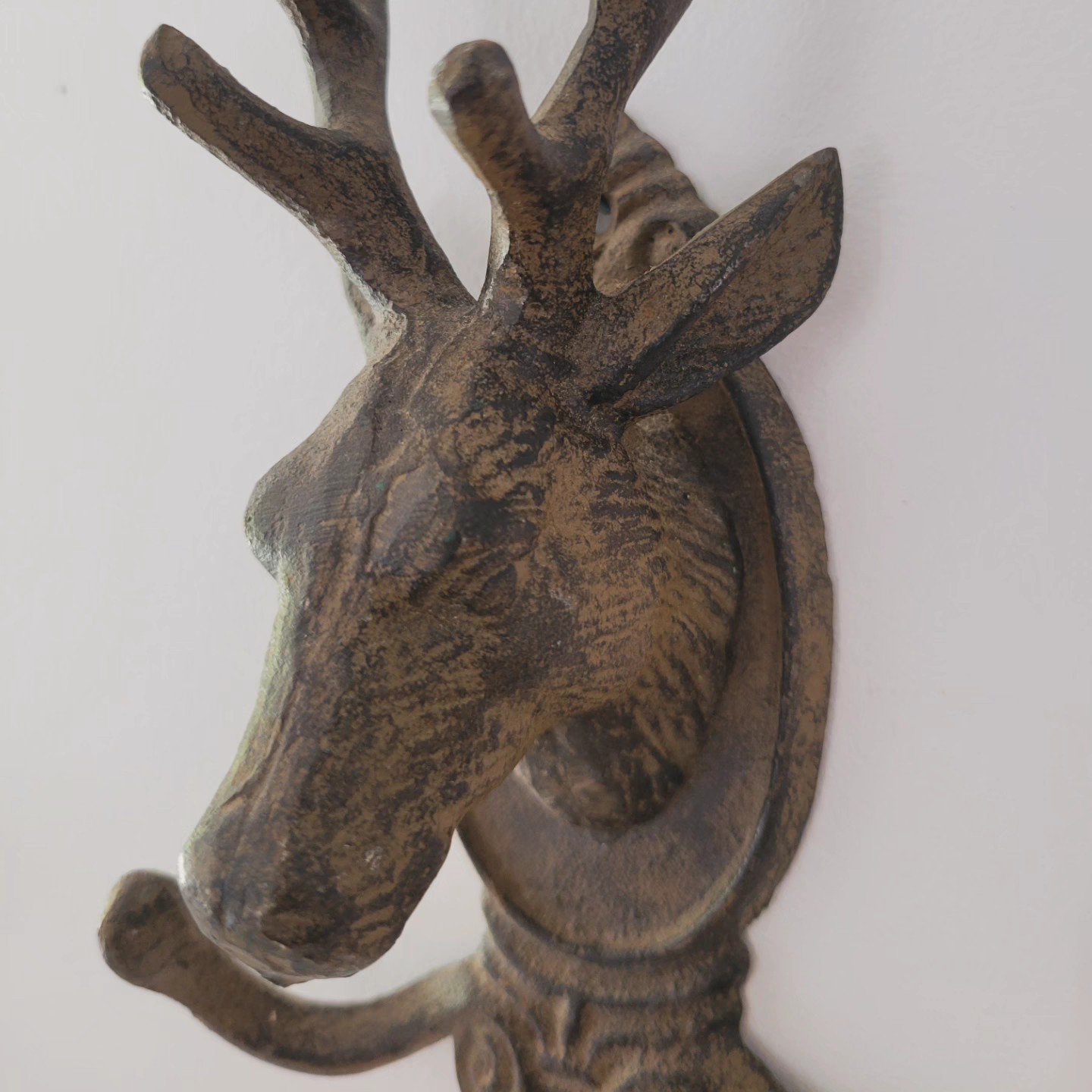Cast Iron Stag Double-Arm Hooks — view 3