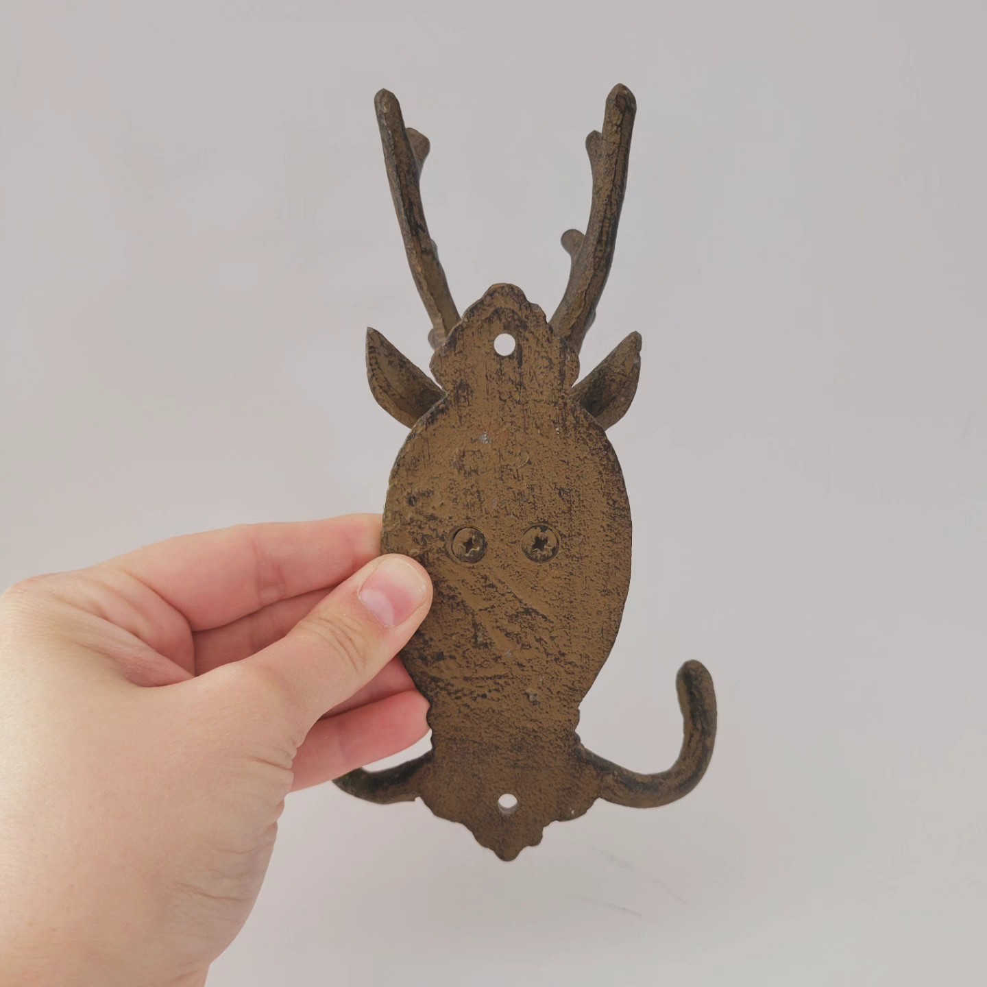 Cast Iron Stag Double-Arm Hooks — view 4