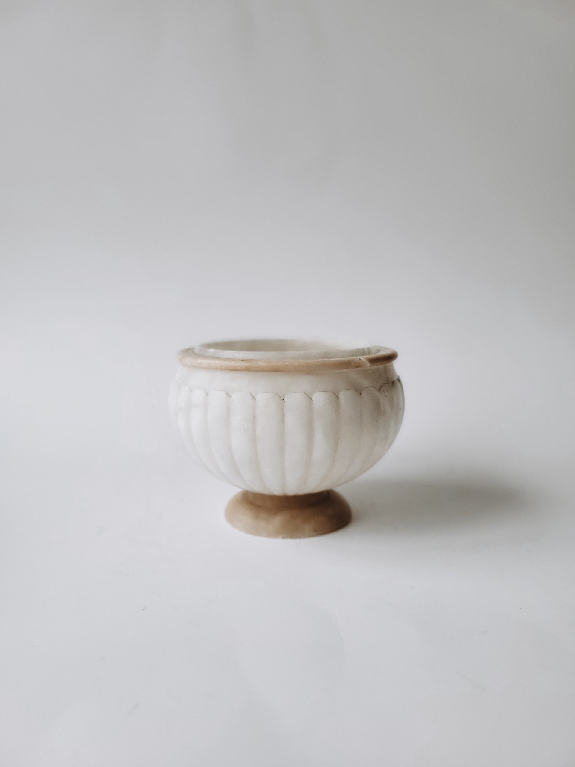 Alabaster Footed Bowl
