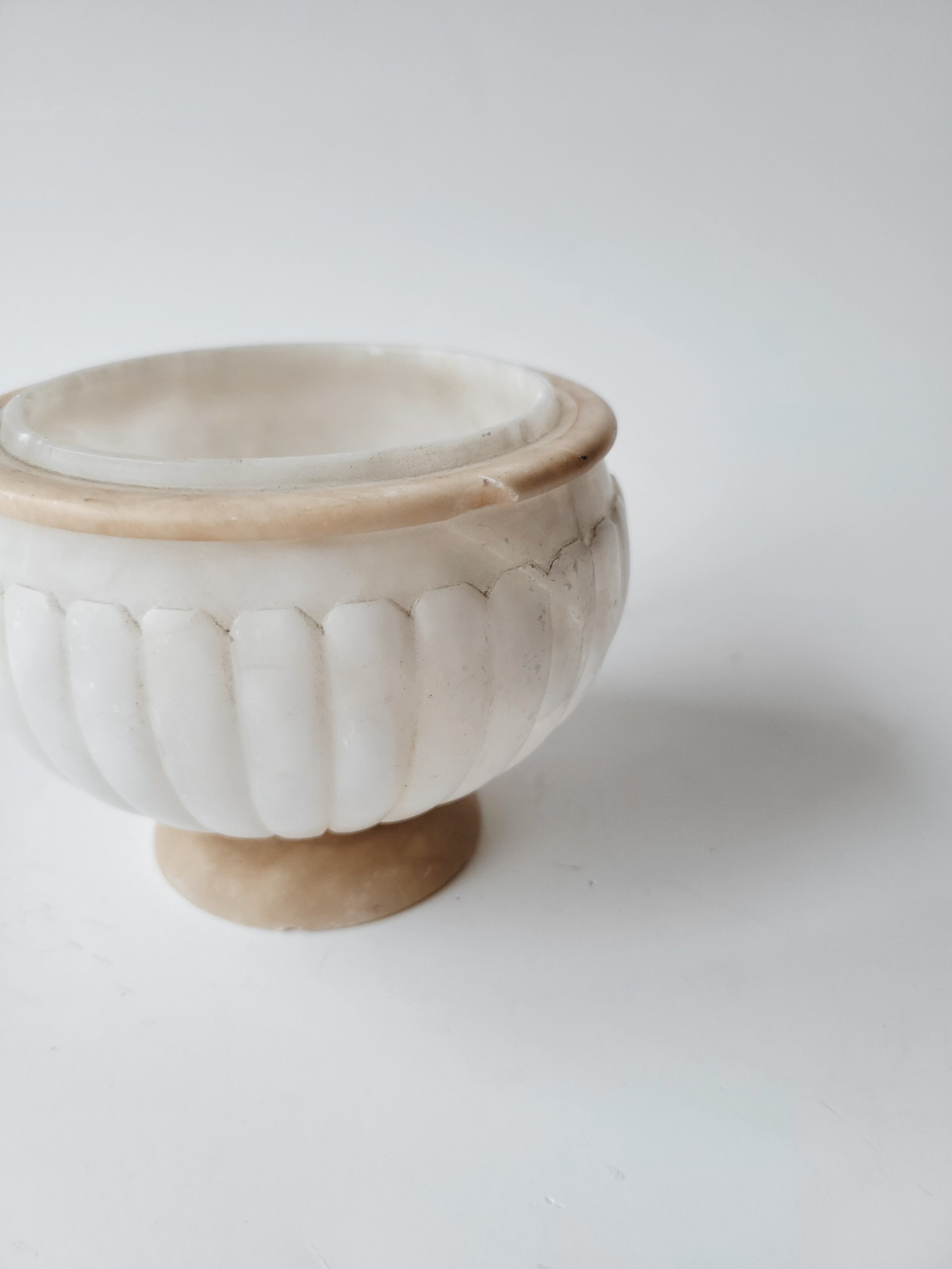 Alabaster Footed Bowl — view 3