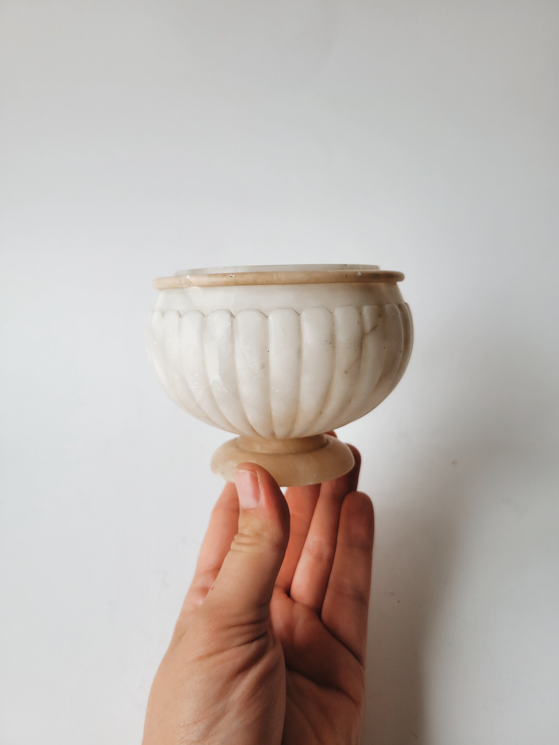 Alabaster Footed Bowl — view 4