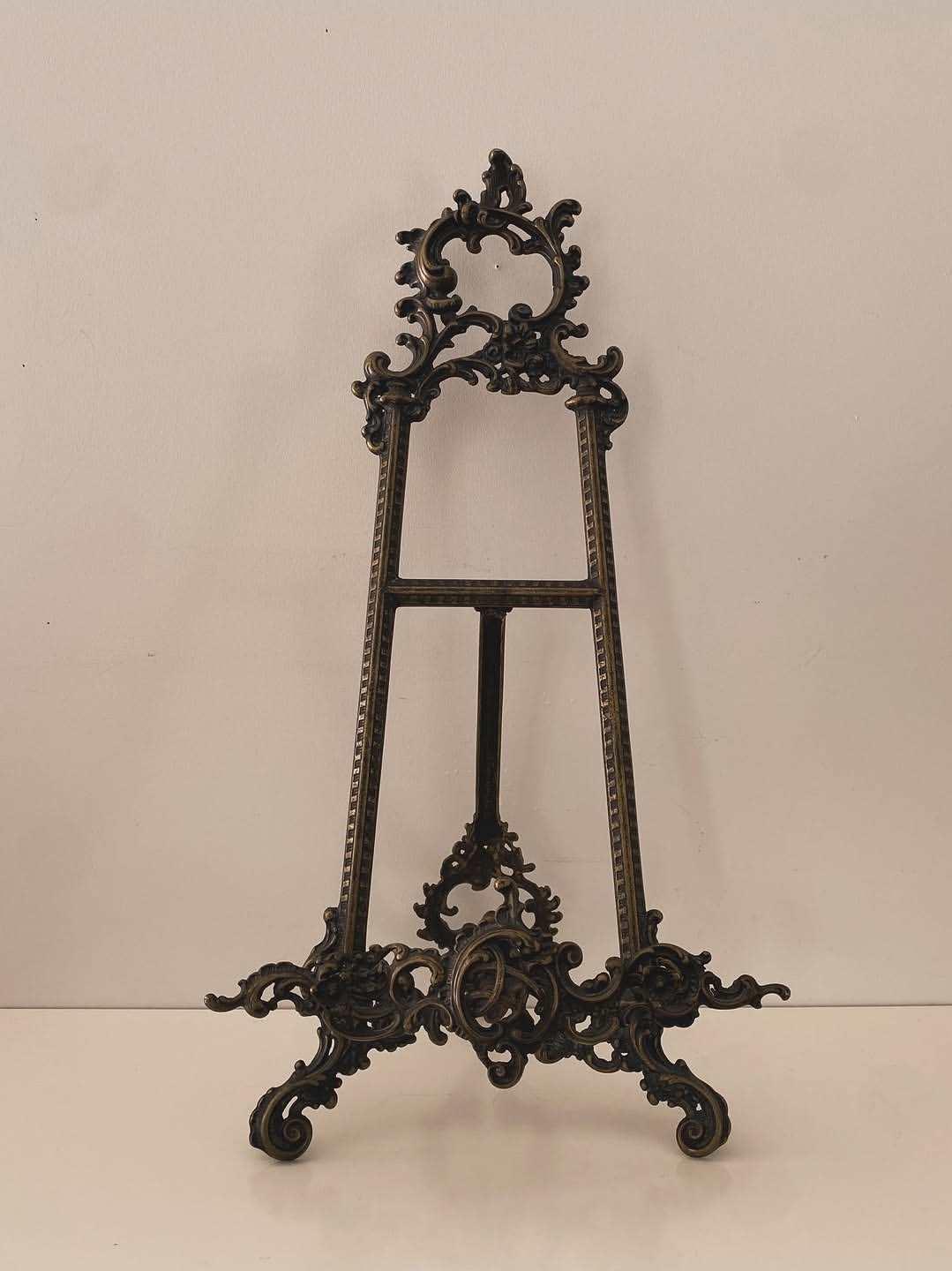 Ornate Italian Brass Display Easel