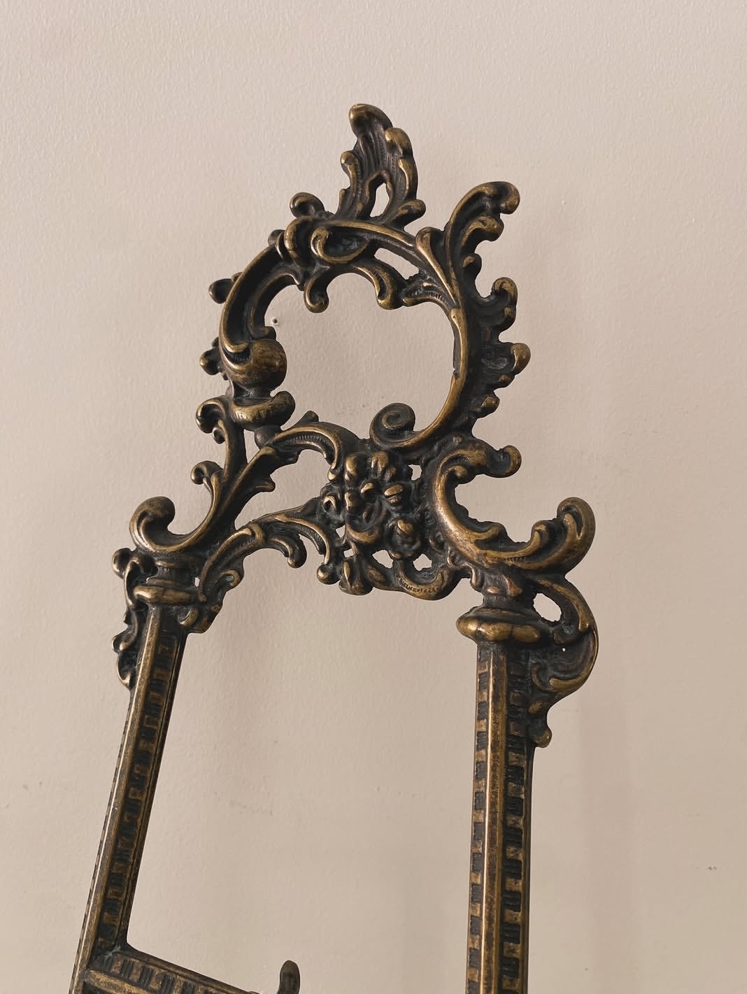 Ornate Italian Brass Display Easel — view 3