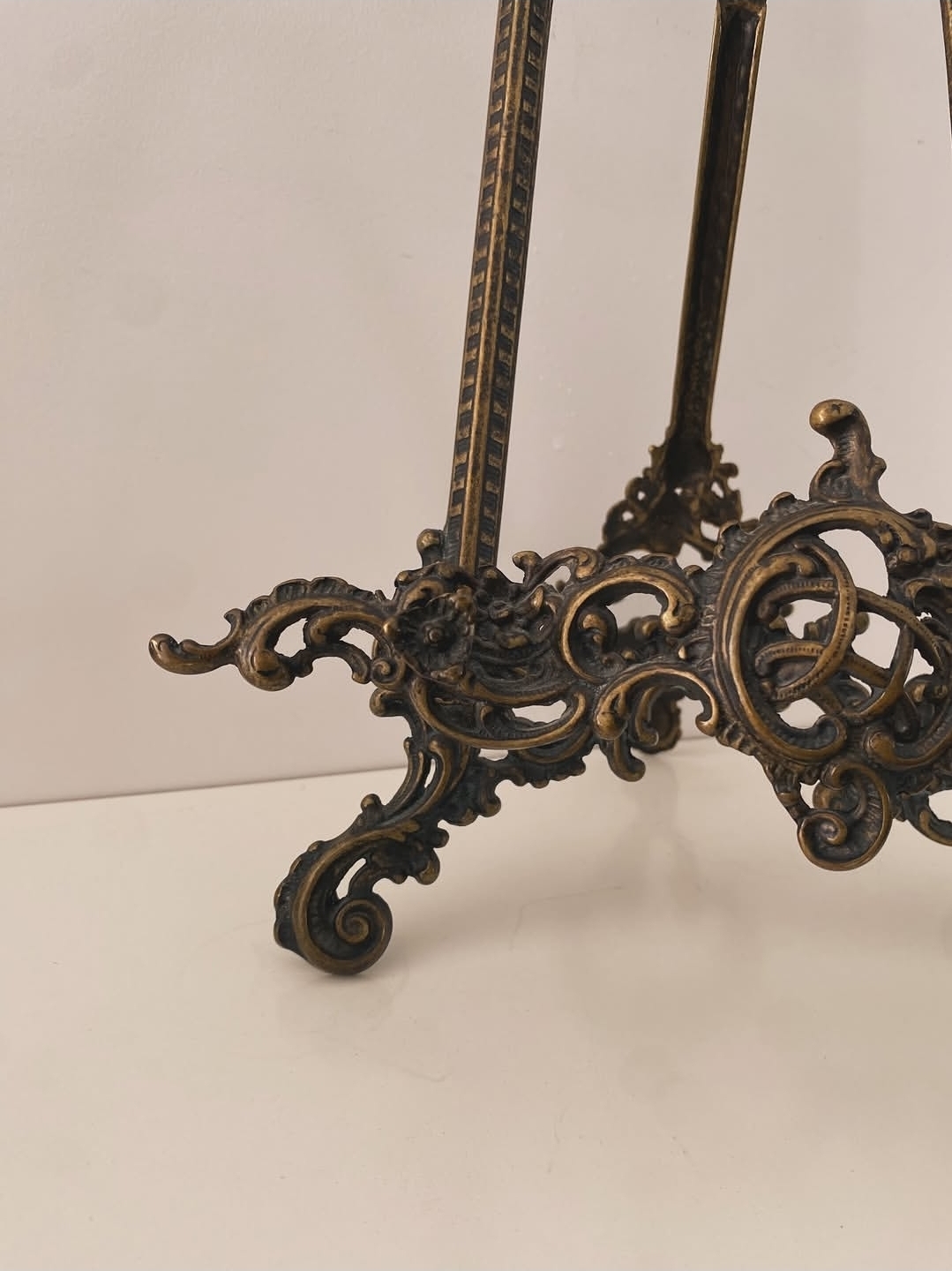 Ornate Italian Brass Display Easel — view 4