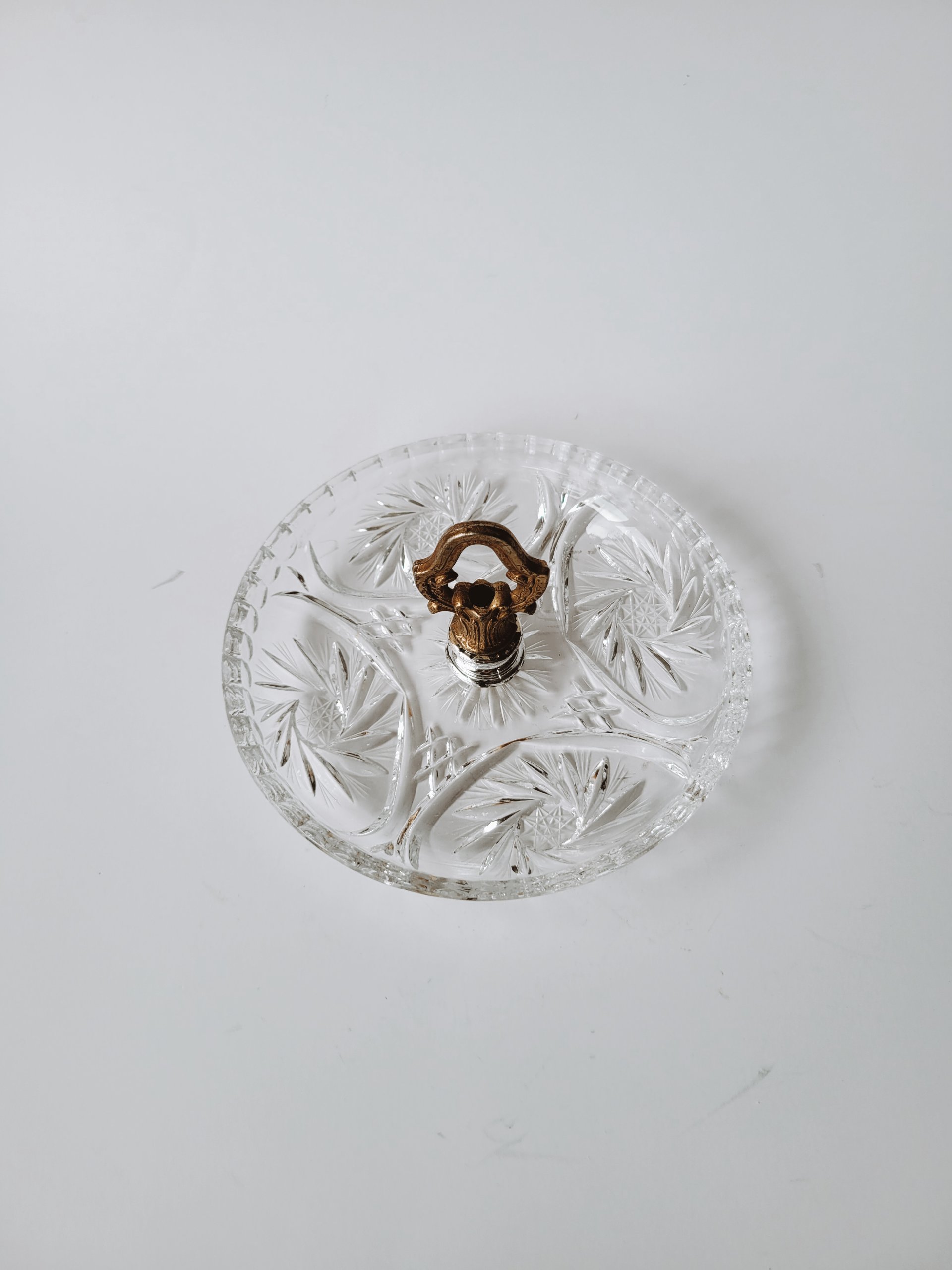 Vintage Crystal Tidbit Dish — view 2