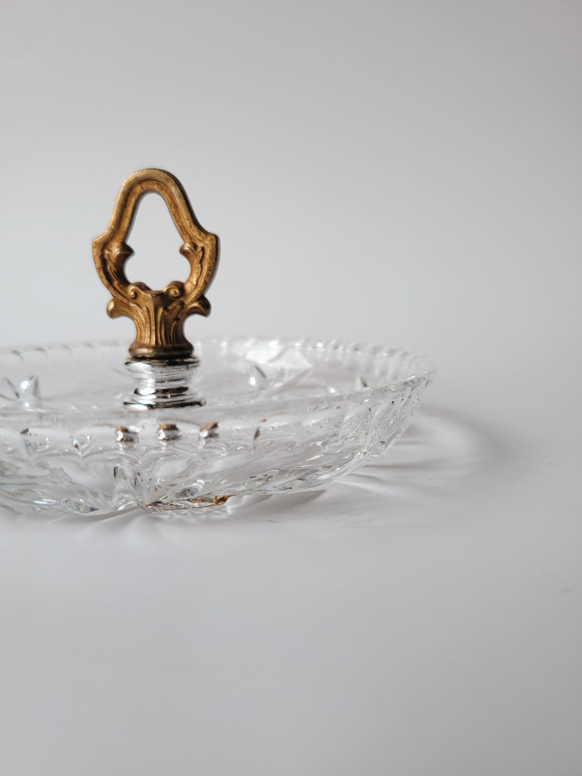 Vintage Crystal Tidbit Dish — view 3