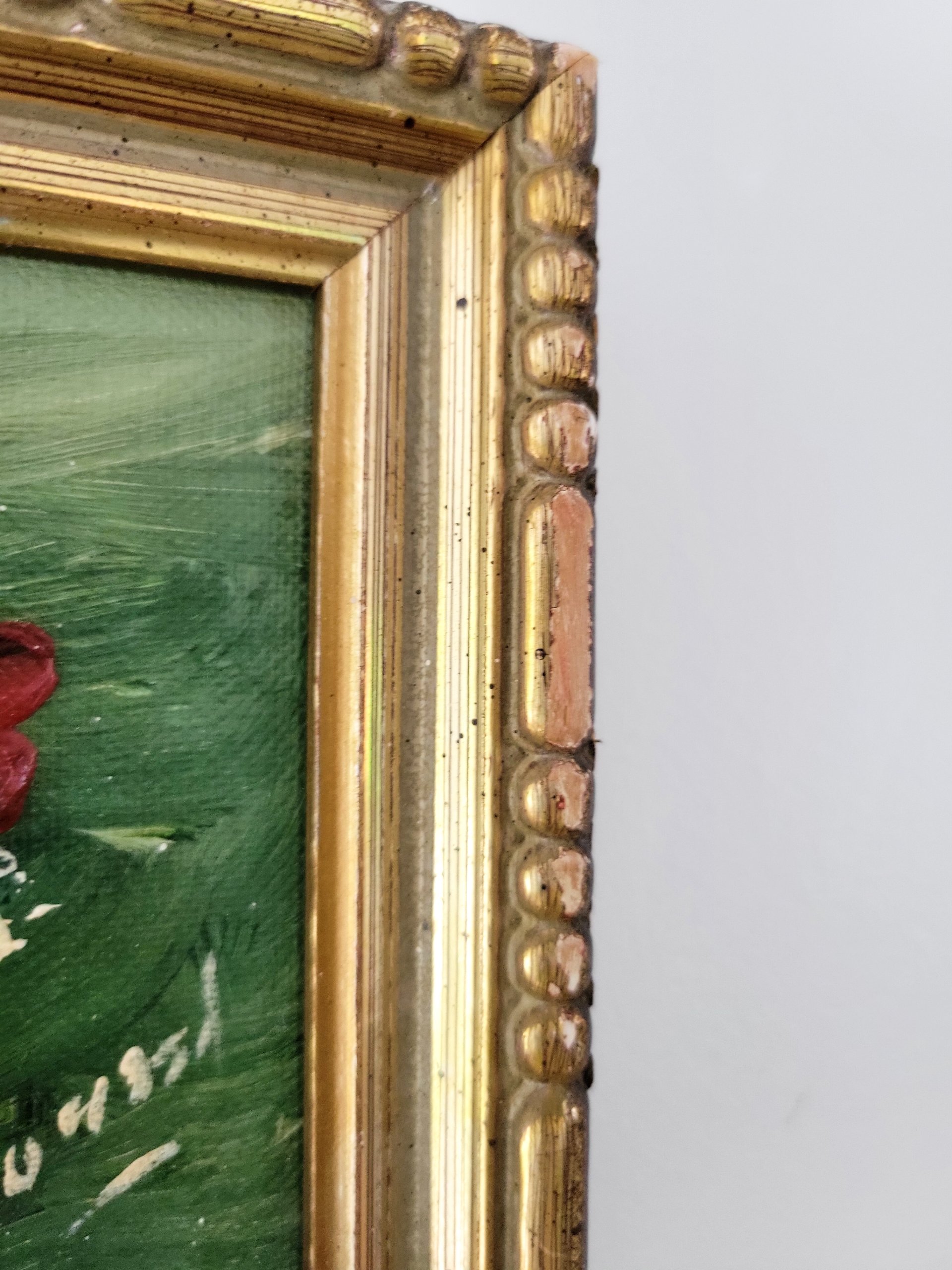 Original Floral Painting on Board — view 4