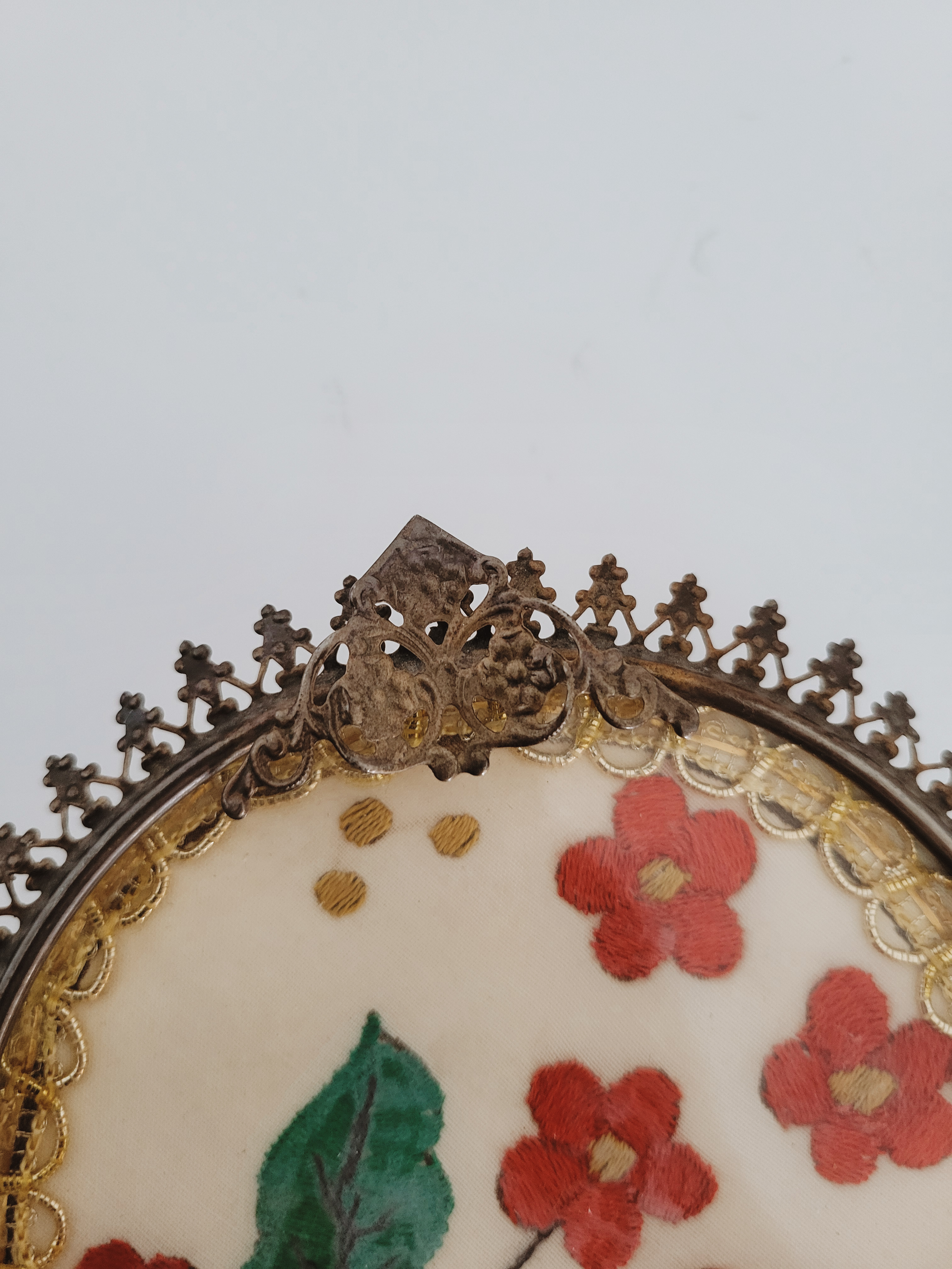 Antique Filigree Footed Dish — view 2