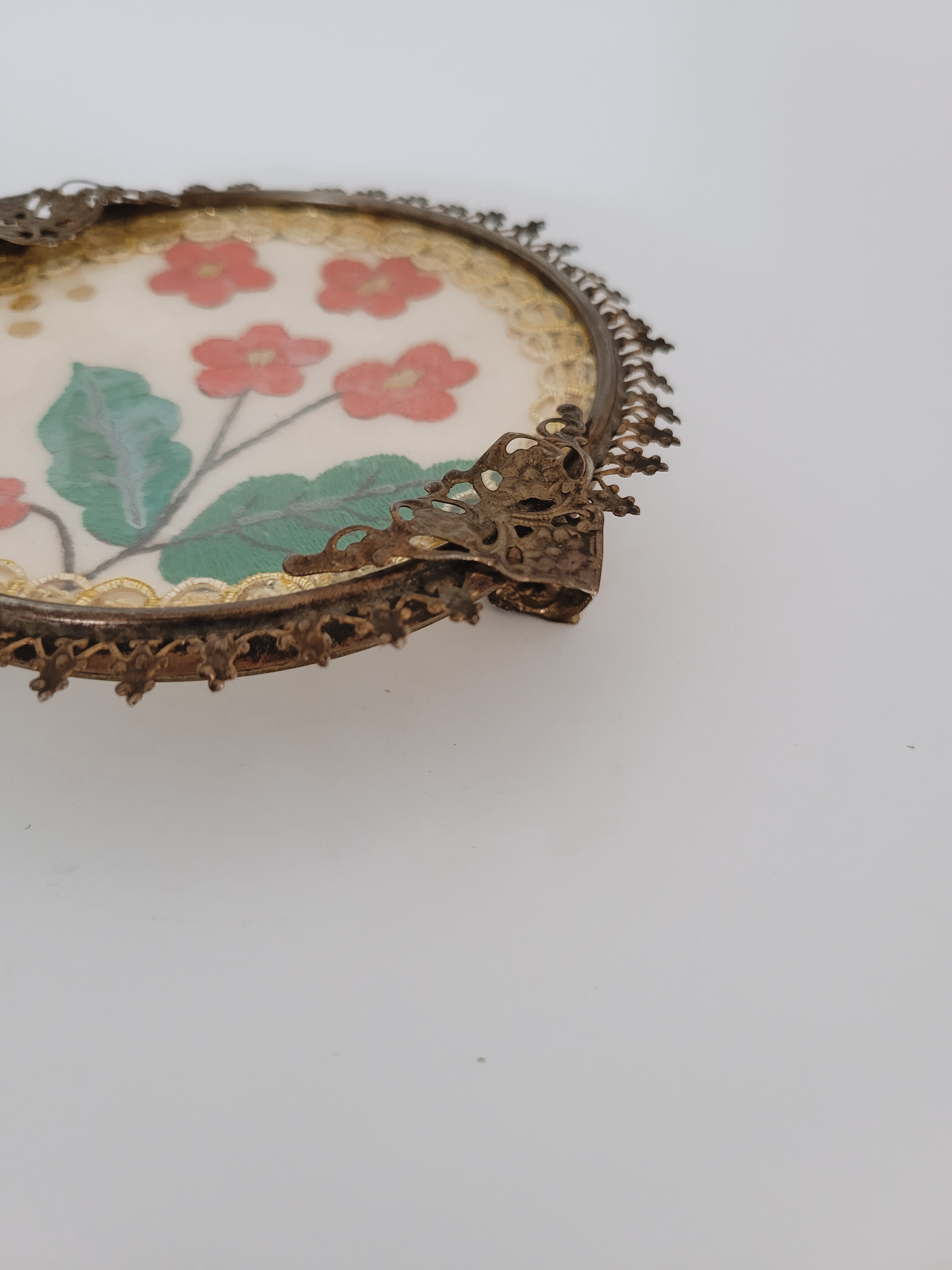 Antique Filigree Footed Dish — view 4