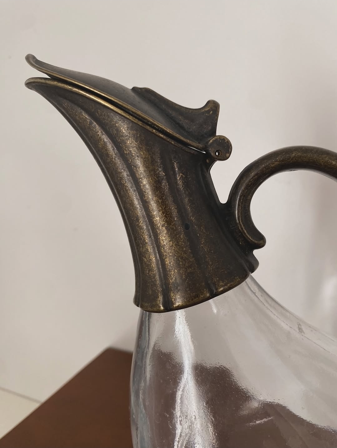 Vintage Brass Duck Claret Pitcher — view 2