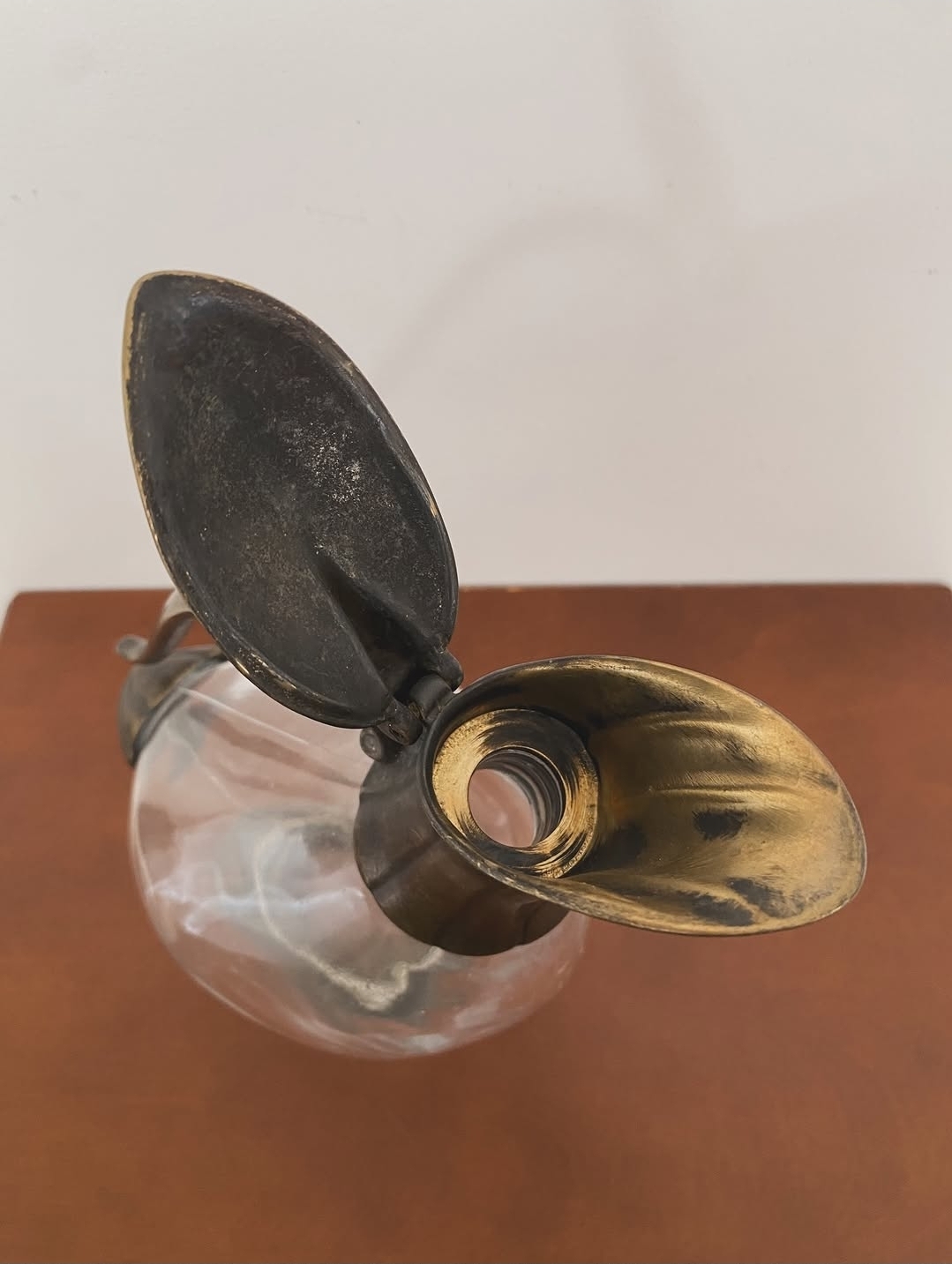 Vintage Brass Duck Claret Pitcher — view 4