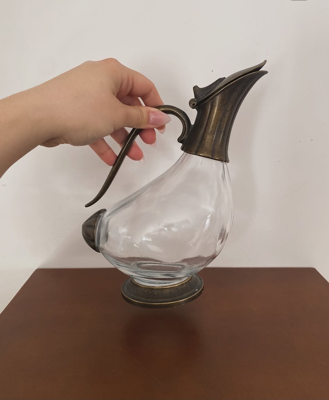 Vintage Brass Duck Claret Pitcher — view 5