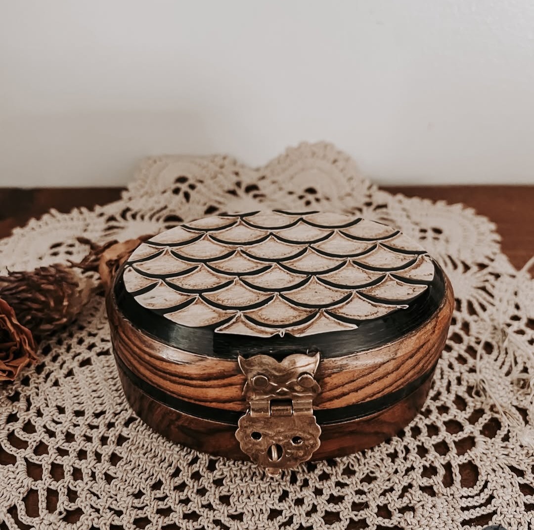 Mini Wooden Ring Box — view 2